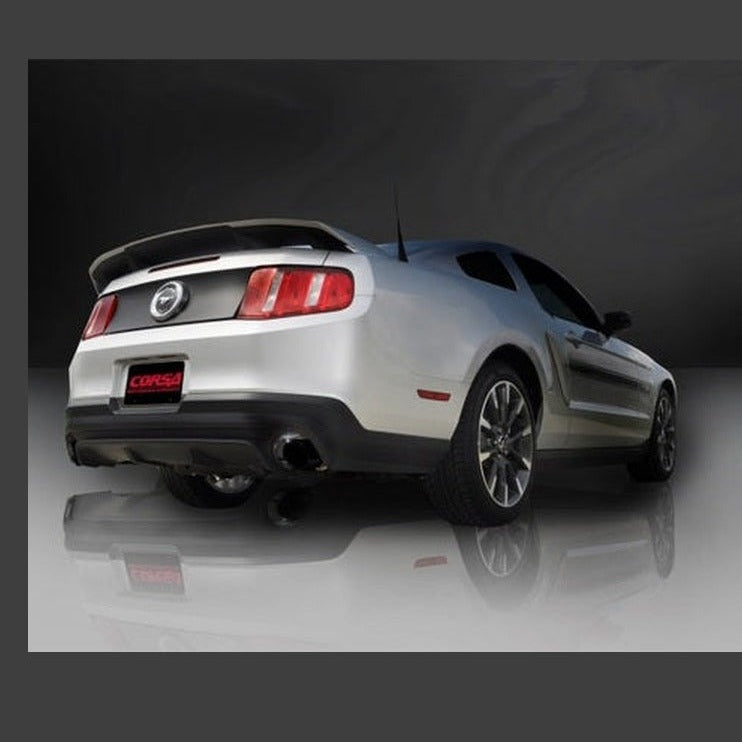 CORSA Performance Corsa 2011-2014 Ford Mustang GT/Boss 302 5.0L V8 Black Sport Axle-Back Exhaust, installed