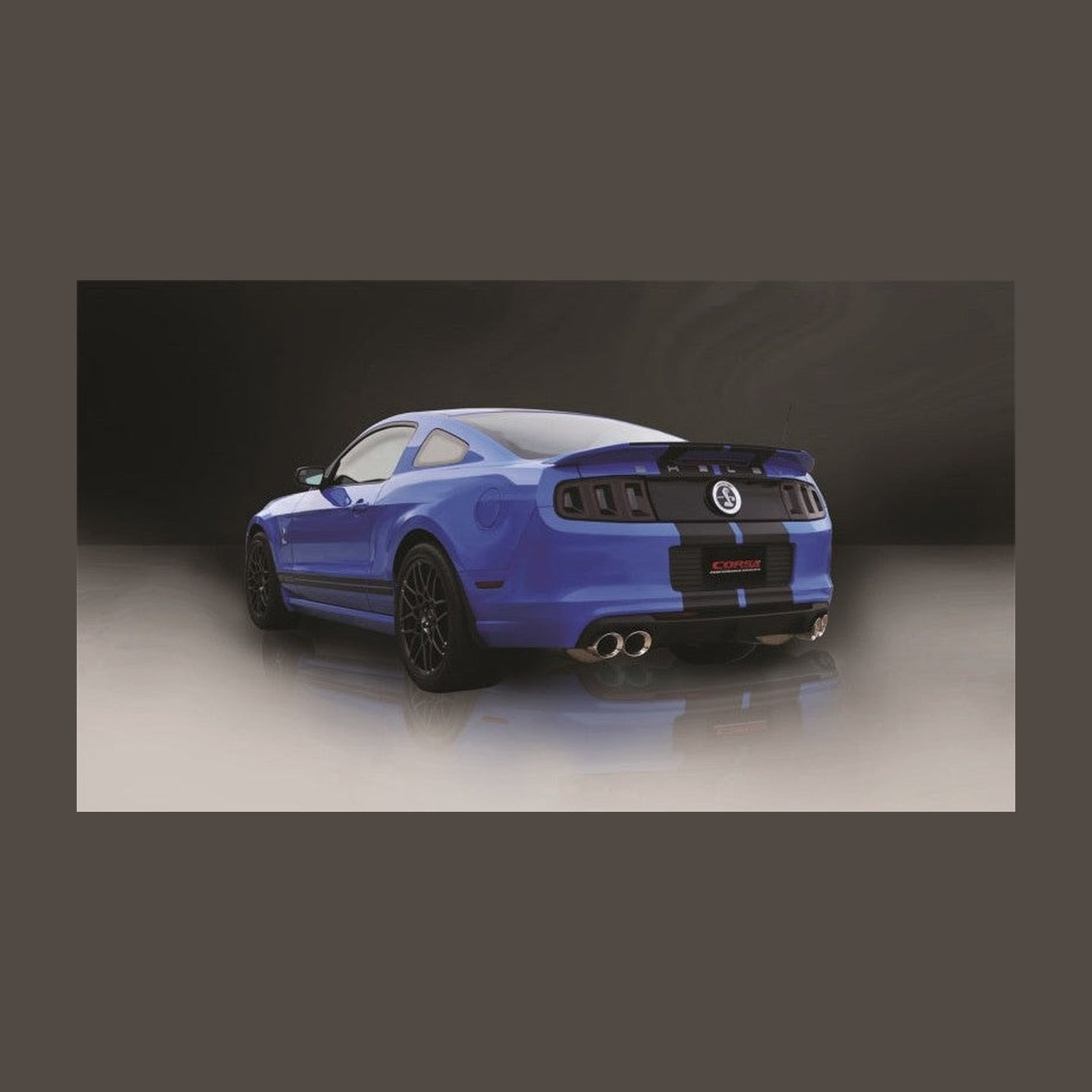 CORSA Performance Corsa 2013-2014 Ford Mustang Shelby GT500 5.8L V8 Polished Sport Axle-Back Exhaust, installed