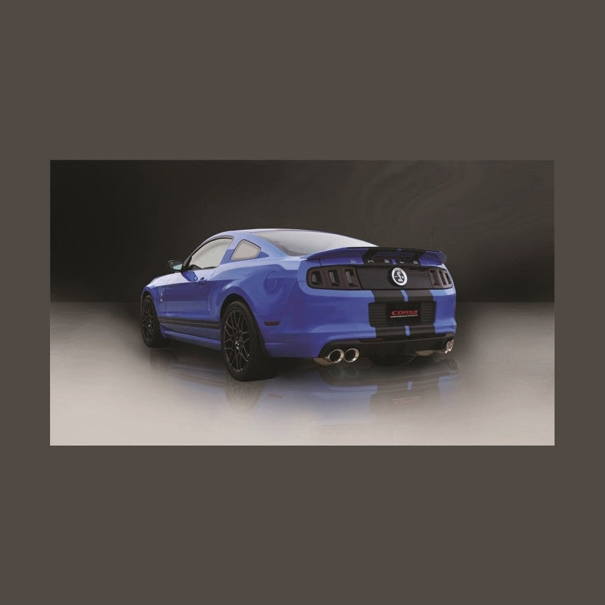 CORSA Performance Corsa 2013-2014 Ford Mustang Shelby GT500 5.8L V8 Polished Sport Axle-Back Exhaust, installed
