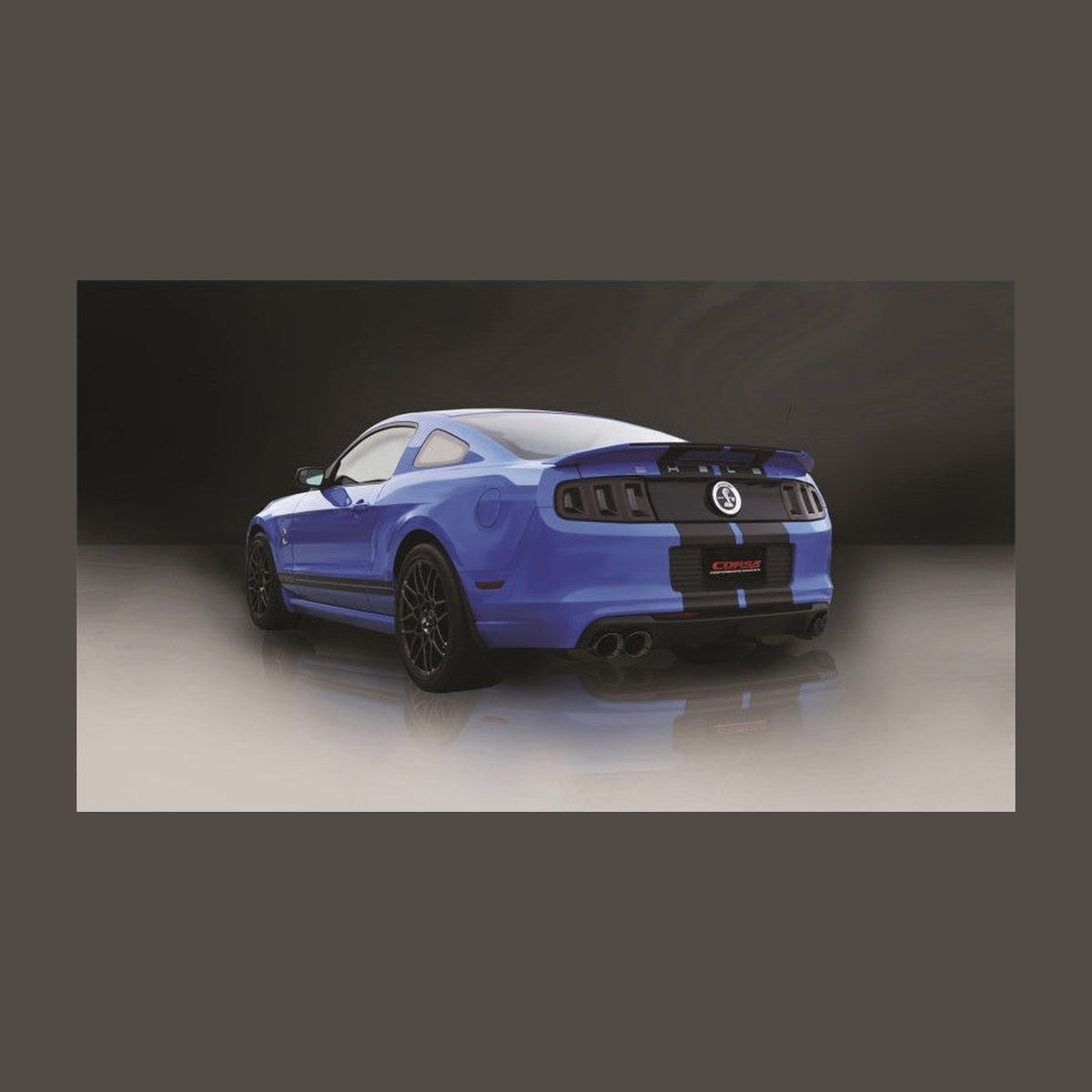 CORSA Performance Corsa 2013-2014 Ford Mustang Shelby GT500 5.8L V8 Black Sport Axle-Back Exhaust, installed