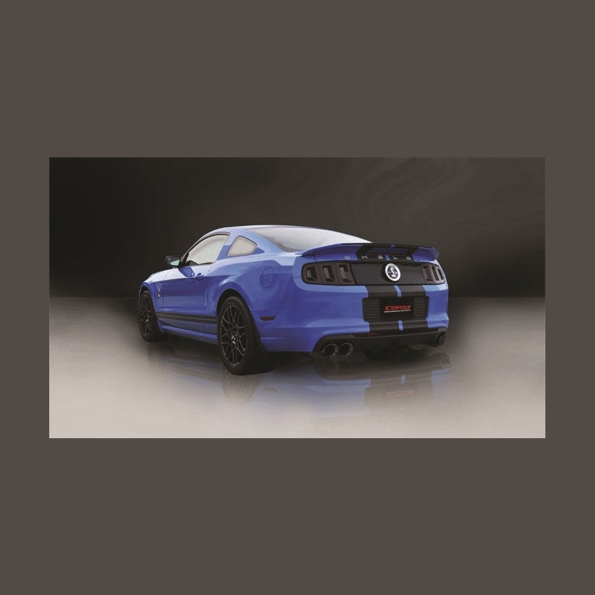 CORSA Performance Corsa 2013-2014 Ford Mustang Shelby GT500 5.8L V8 Black Sport Axle-Back Exhaust, installed