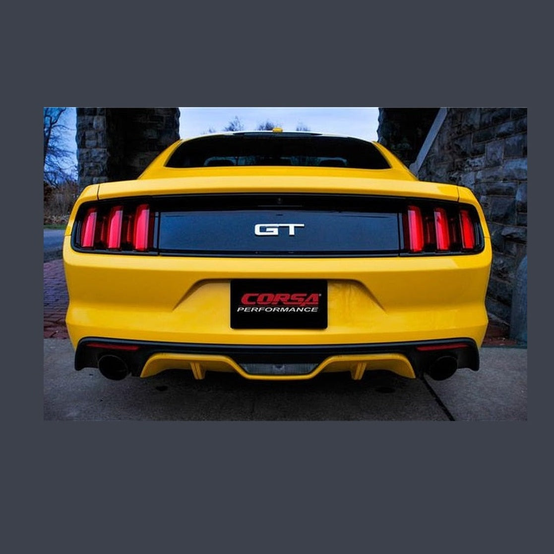 CORSA Performance Corsa 2015-2017 Ford Mustang GT Fastback 5.0 3in Xtreme Cat Back Exhaust w/ Dual Black 4.5in Tips