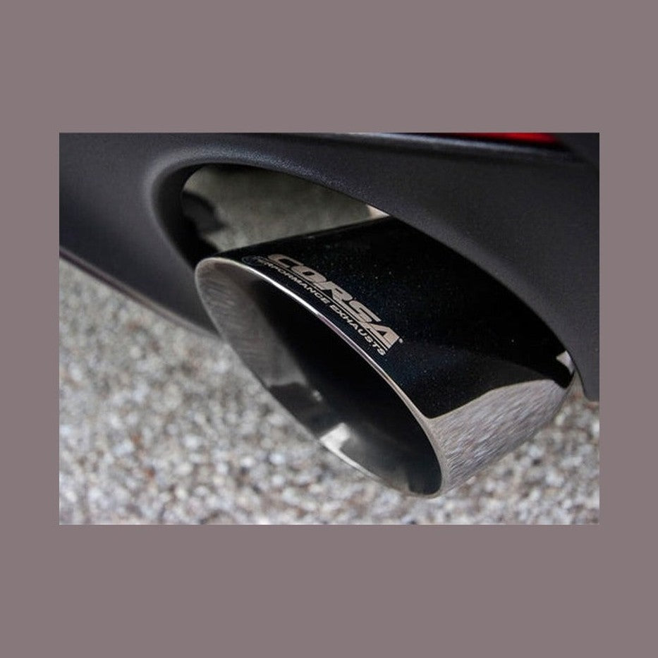CORSA Performance Corsa 2015-2017 Ford Mustang GT 5.0 3in Cat Back Exhaust Polish Dual Tips (Sport), installed