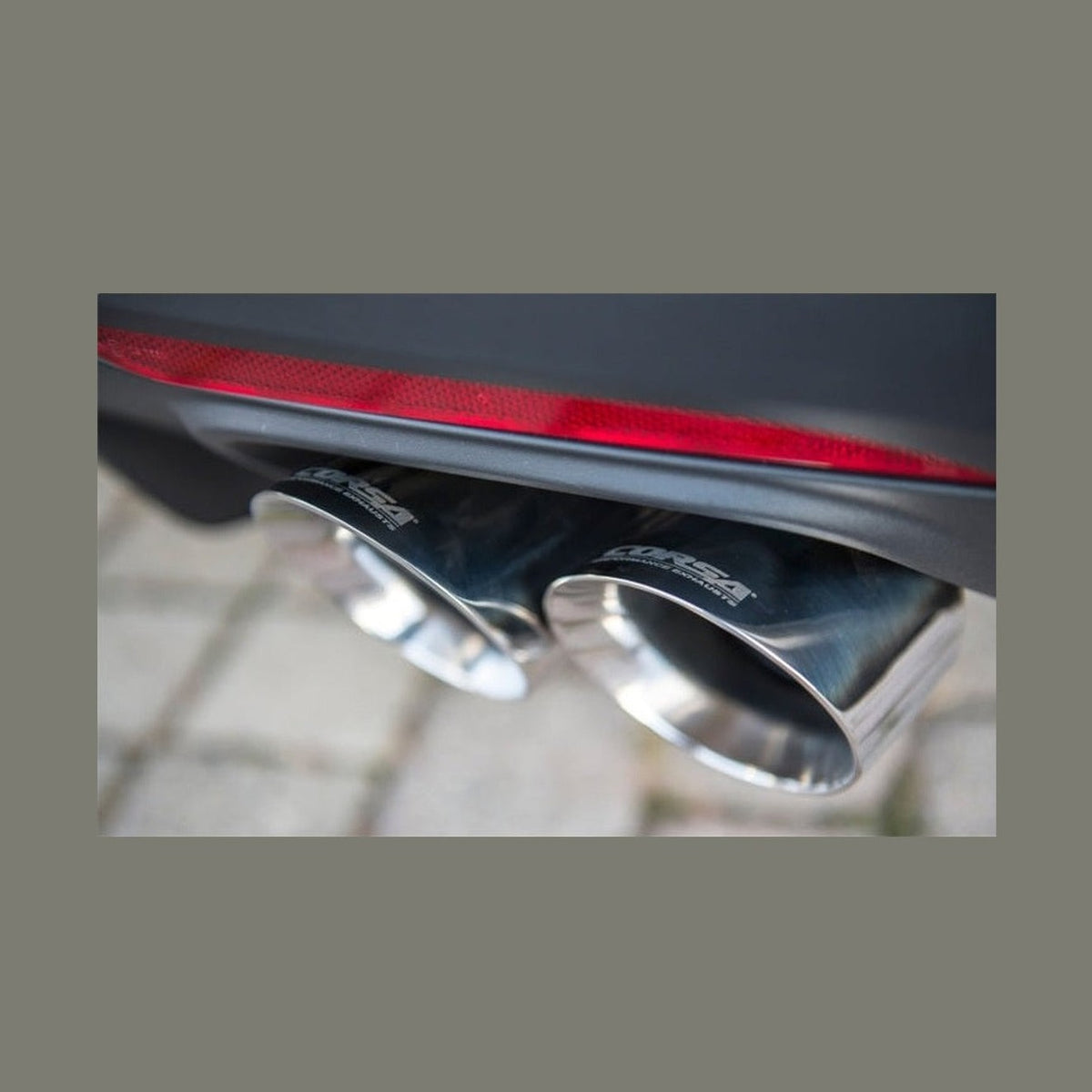 CORSA Performance Corsa 2015-2017 Ford Mustang GT 5.0 Polish Quad Tips Kit, installed