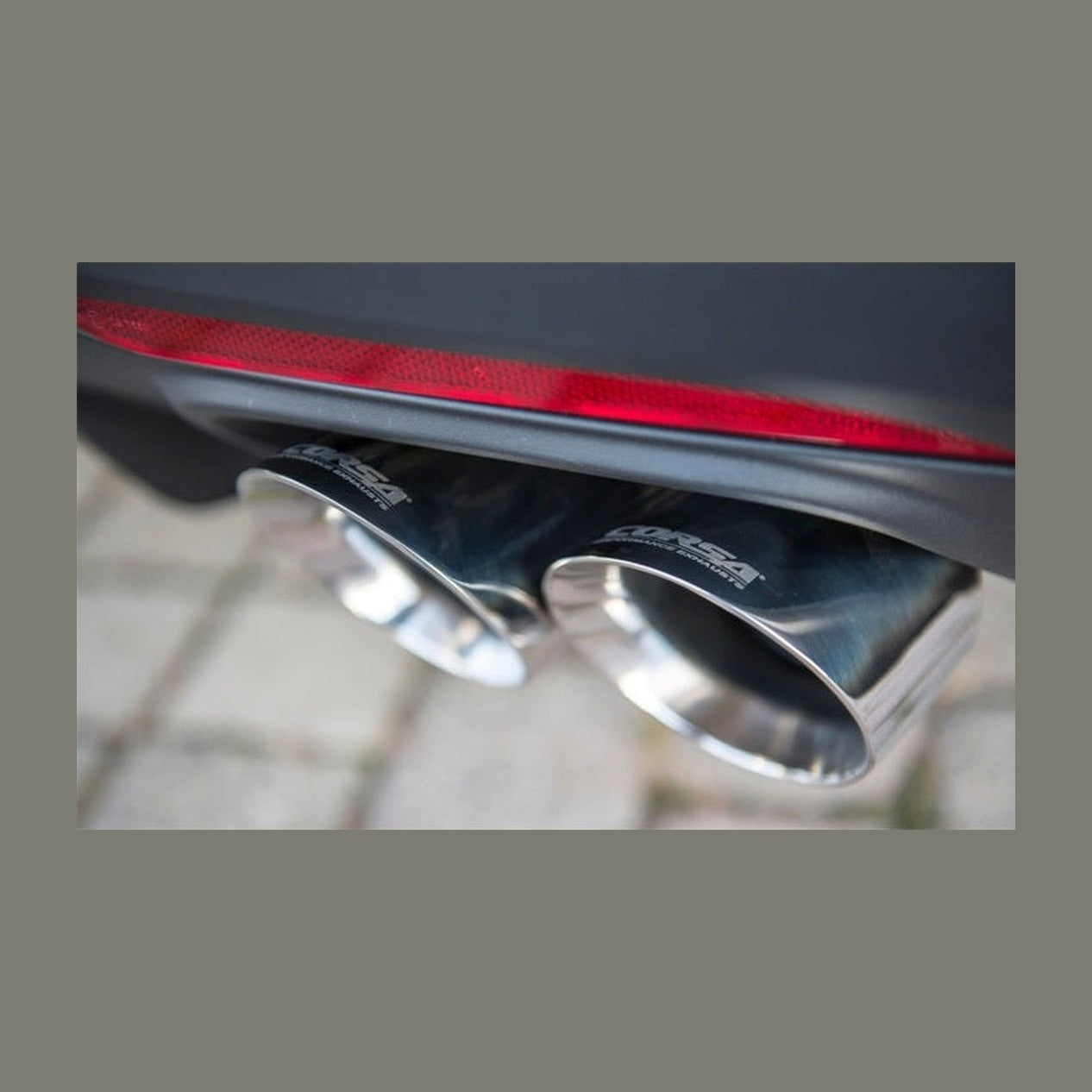 CORSA Performance Corsa 2015-2017 Ford Mustang GT 5.0 3in Cat Back Exhaust Polish Quad Tips (Xtreme), installed