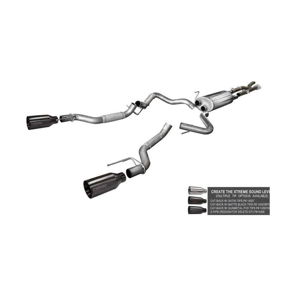 CORSA Performance Corsa 2017-2020 Ford F-150 Raptor Super Cab / Super Crew Cab 3.5L V6 X-Pipe