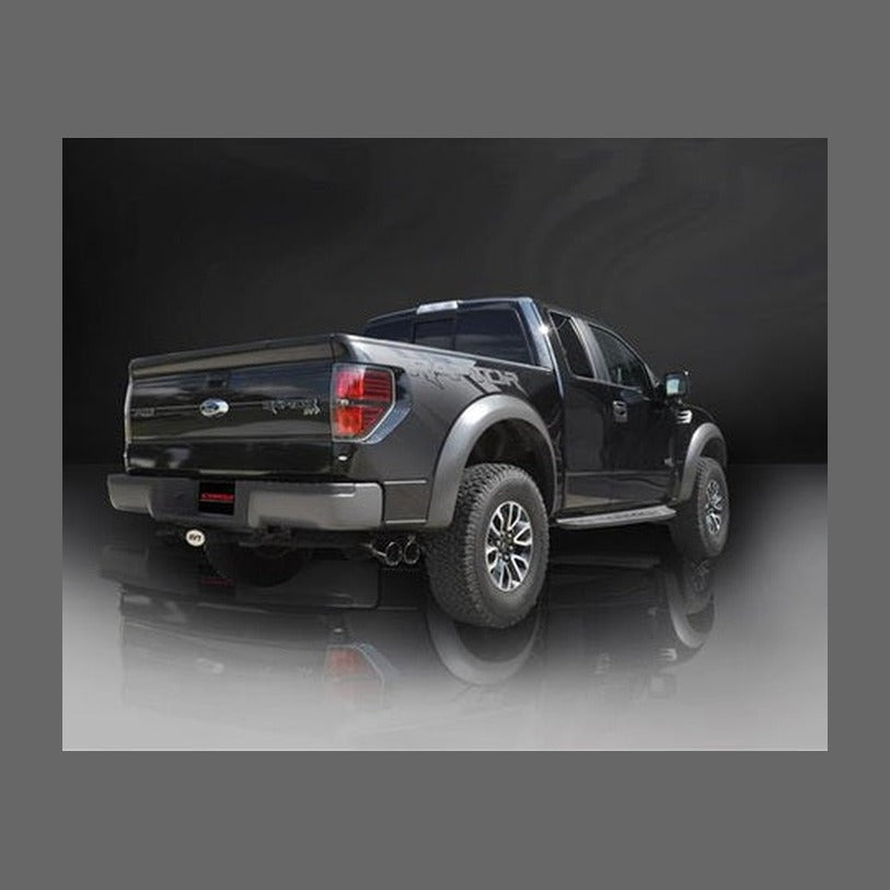CORSA Performance Corsa 2011-2014 Ford F-150 Raptor 6.2L V8 133in Wheelbase Black Xtreme Cat-Back Exhaust