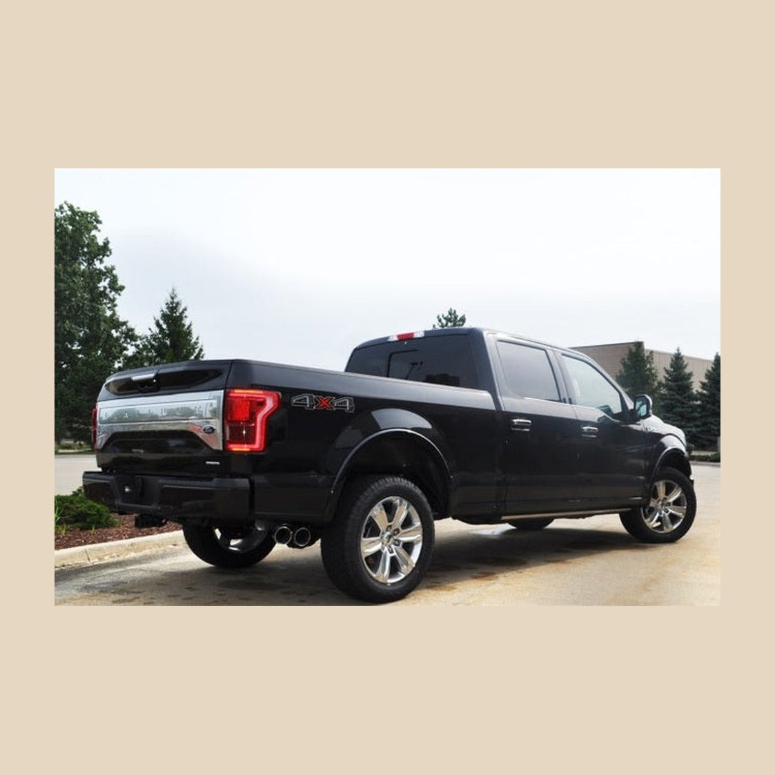CORSA Performance Corsa 15-20 Ford F-150 5.0L V8 (Super Crew Cab) Polished Sport Single Side Dual 4in Tips CB Exhaust, installed