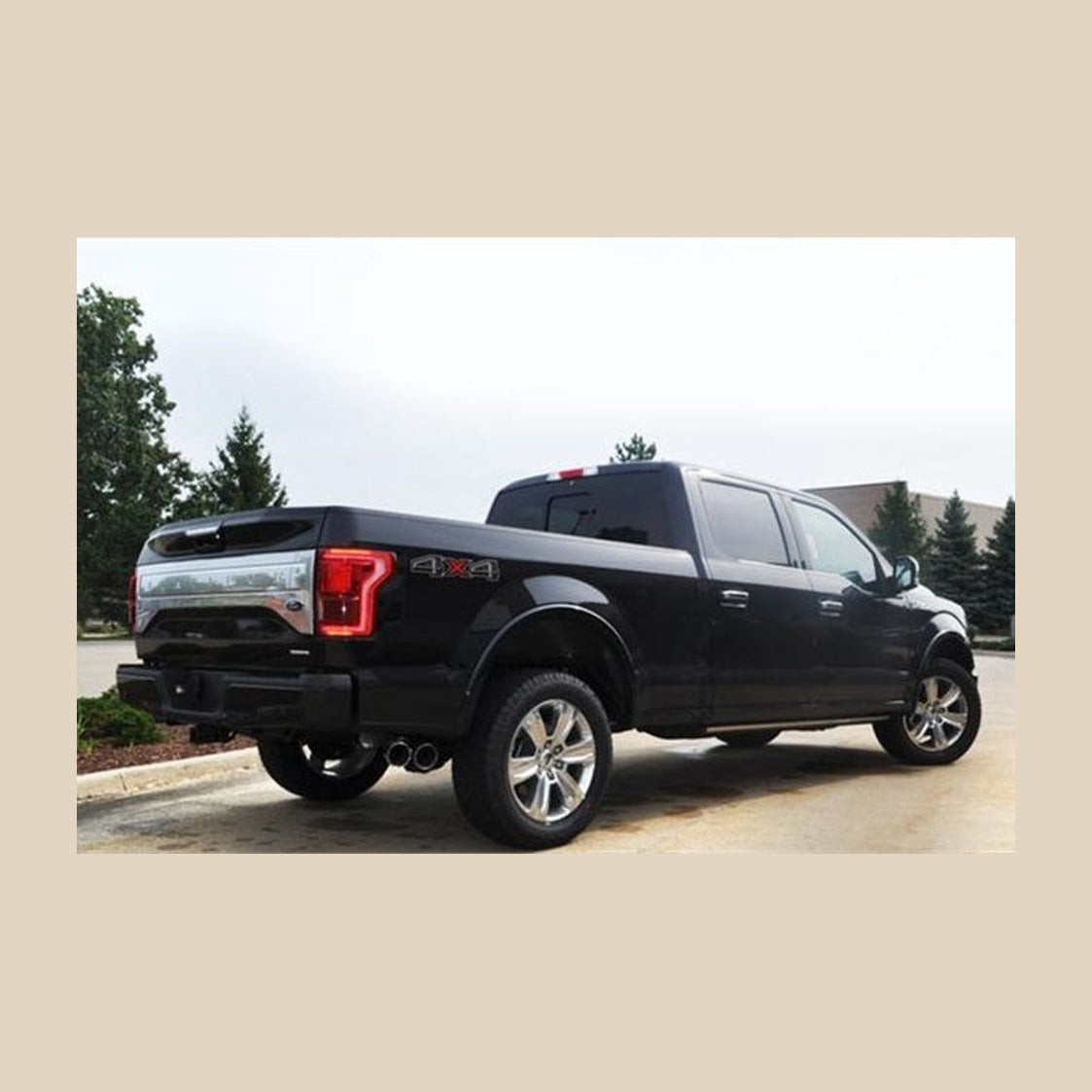CORSA Performance Corsa 2015-2020 Ford F-150 5.0L V8 (Super Crew Cab) Black Sport Single Side Dual 4in Tips CB Exhaust, installed