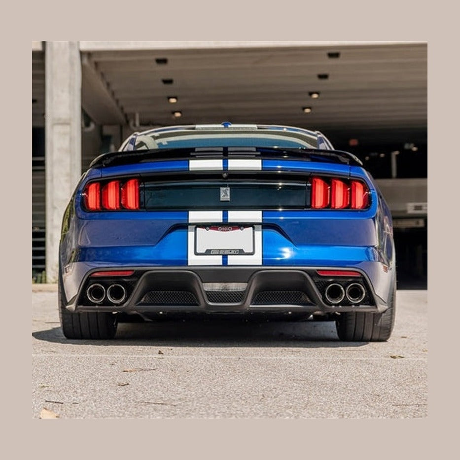 CORSA Performance Corsa 2015-2020 Ford Mustang GT350/R 5.2L V8 Dual Rear Cat-Back- Stainless Dual Rear Exit, installed