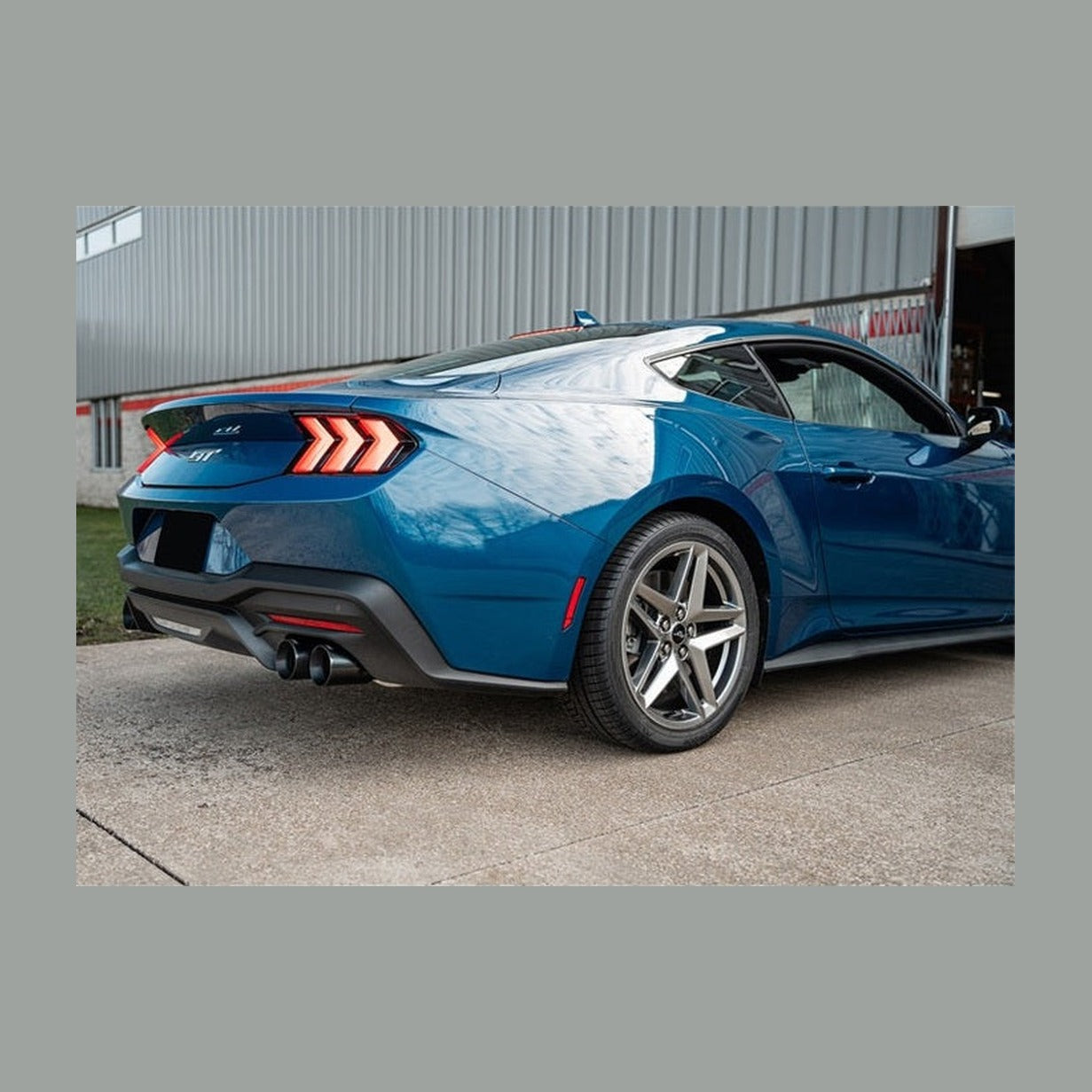 CORSA Performance Corsa 2024-2025 Ford Mustang V8 5.0L 3in Cat-Back Exhaust System w/ Twin 4in Black Straight Tips, installed