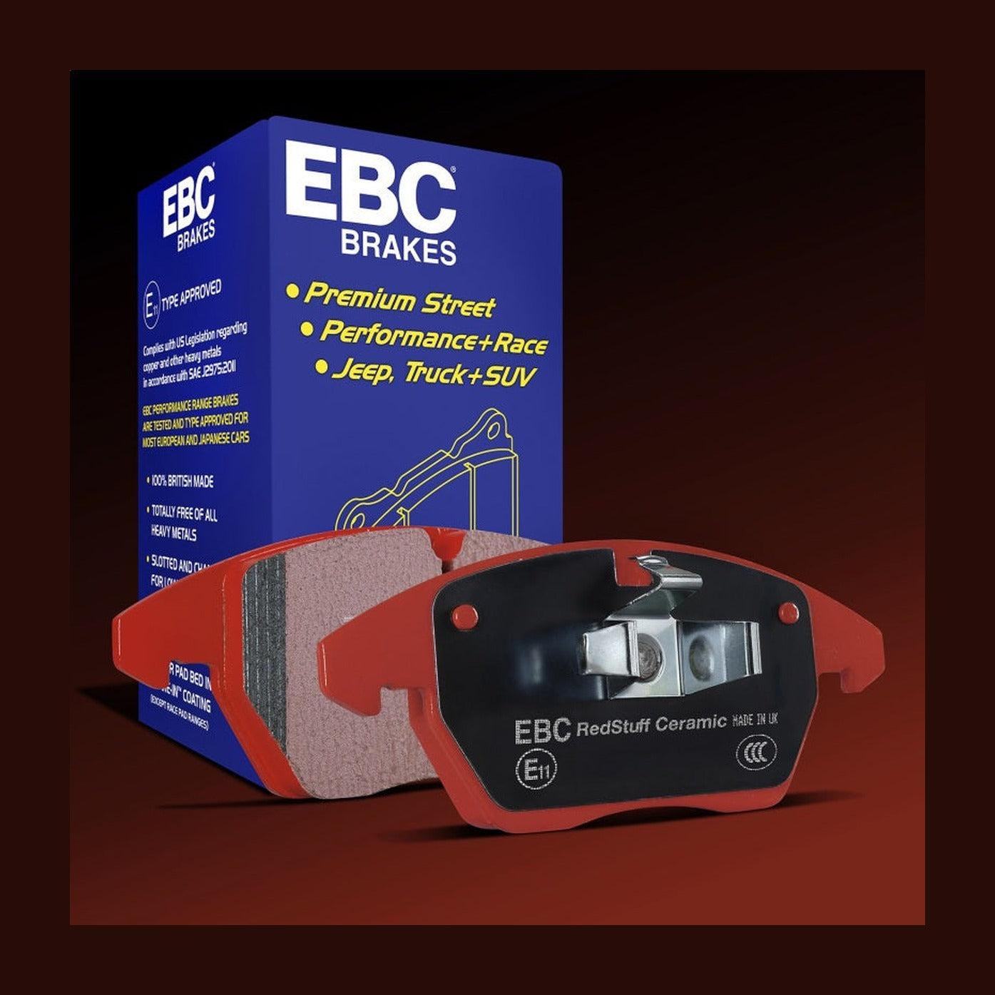 EBC EBC 15+ Ford Mustang 2.3 Turbo Redstuff Rear Brake Pads