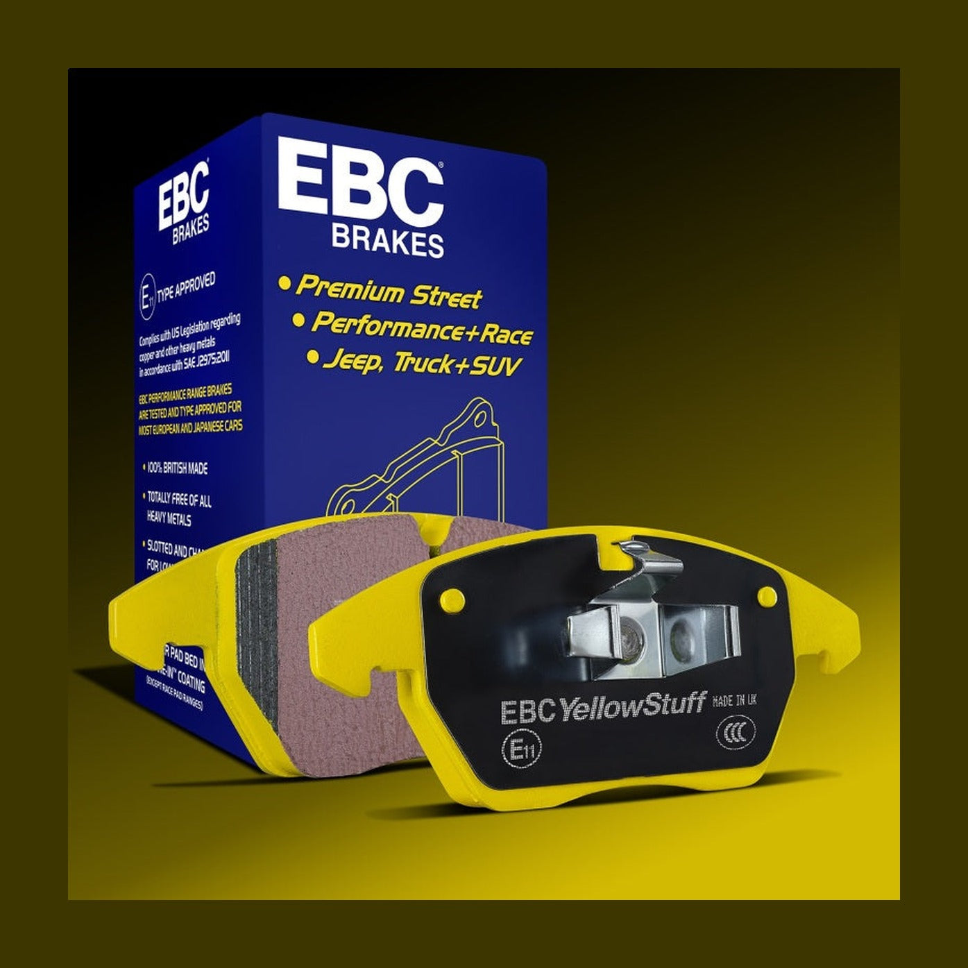 EBC EBC 17-21 Honda Civic Type-R (FK8) Yellowstuff Front Brake Pads
