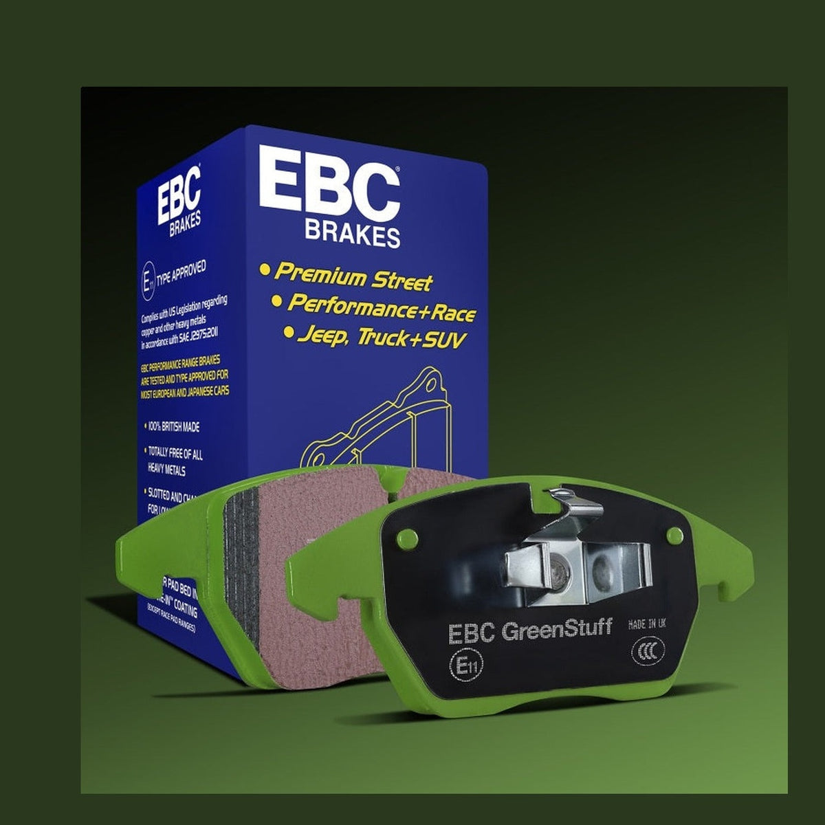 EBC EBC 15+ Ford F150 2.7 Twin Turbo (2WD) Electric PB Greenstuff Rear Brake Pads