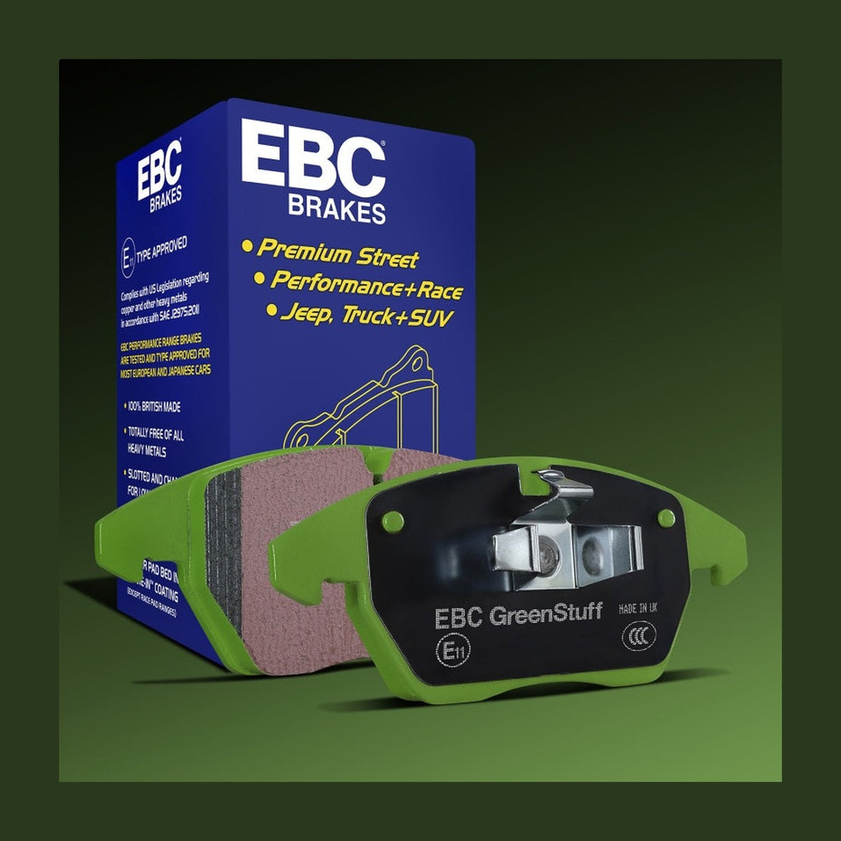 EBC EBC 2021+ Ford F-150 2WD/4WD 2.7TT/3.5TT Greenstuff Rear Brake Pads