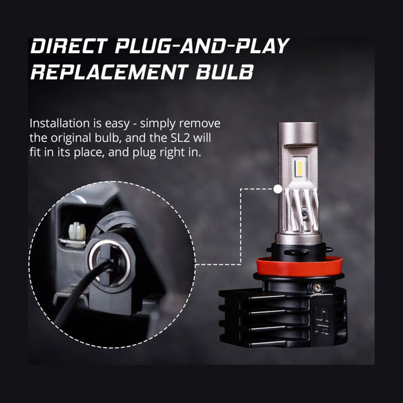 Diode Dynamics Diode Dynamics 9005/9011/H10 White SL2 LED Bulbs (pair)
