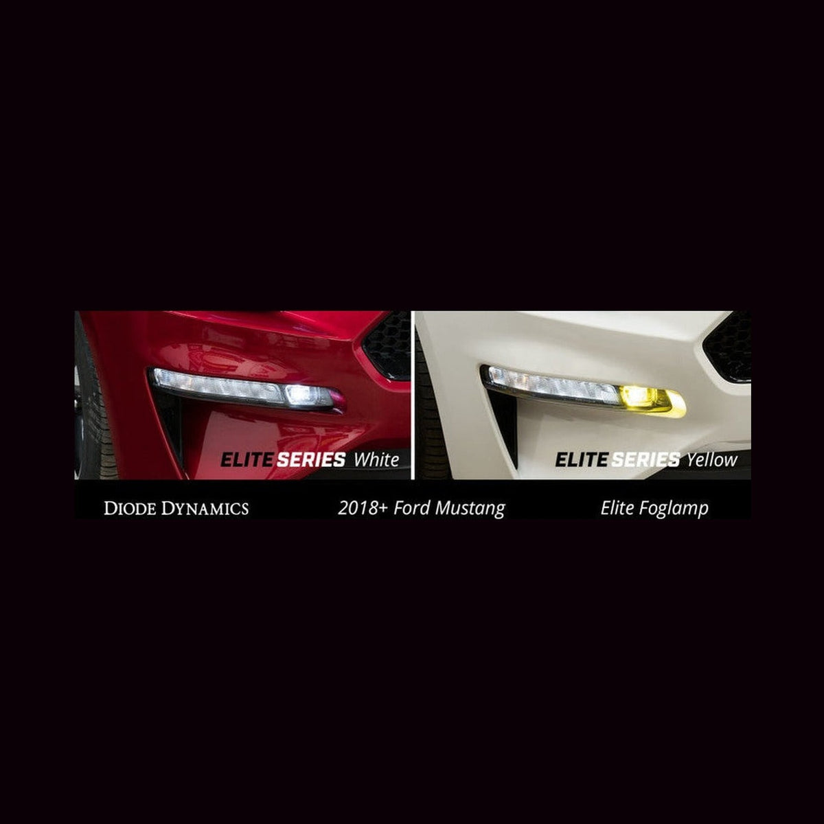 Diode Dynamics Diode Dynamics Elite Series Combination Fog Lamp for 18-21 Ford Mustang - Cool - White (Pair)