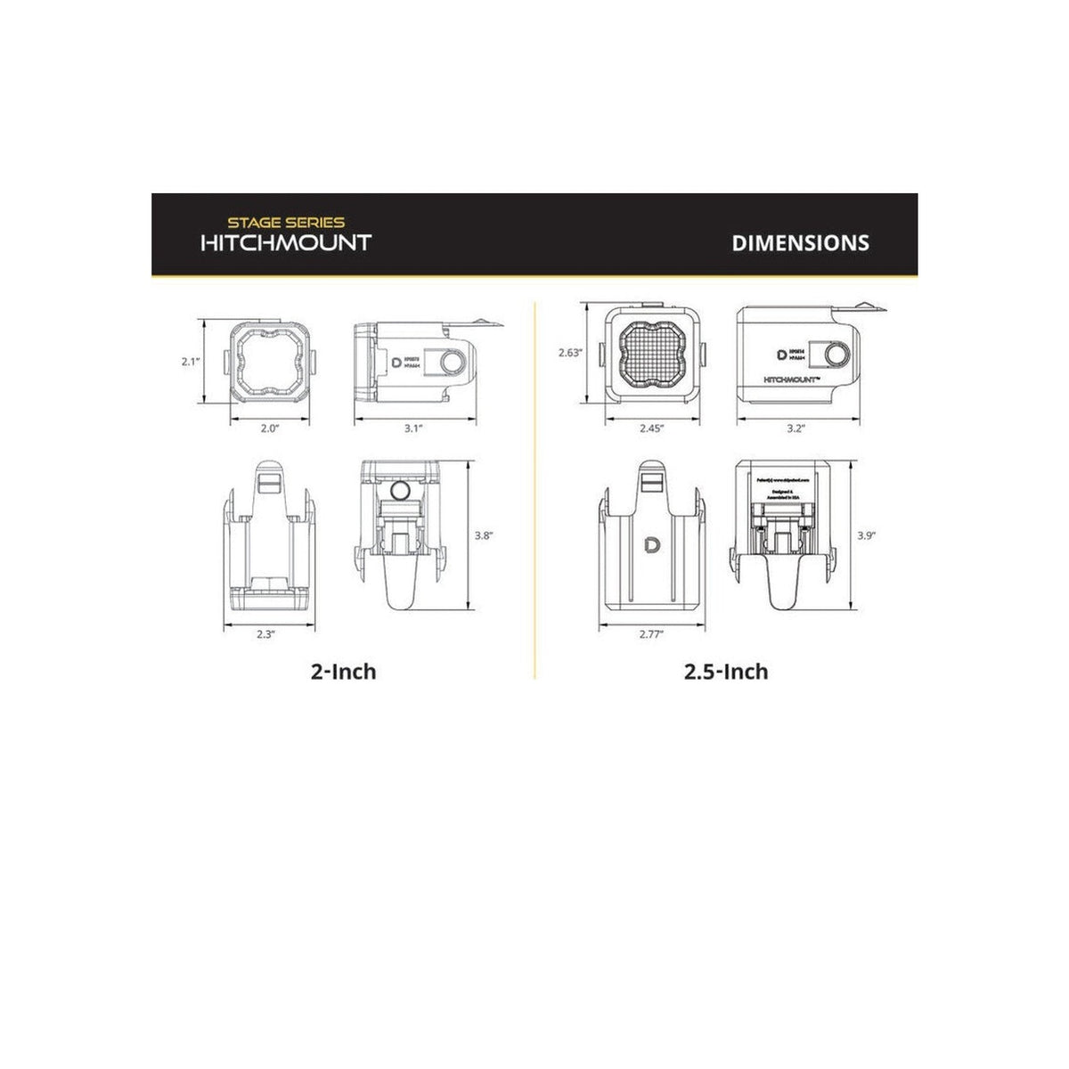 Diode Dynamics Diode Dynamics 21-23 F-150 Hitch Mount LED Pod Reverse Kit C1R