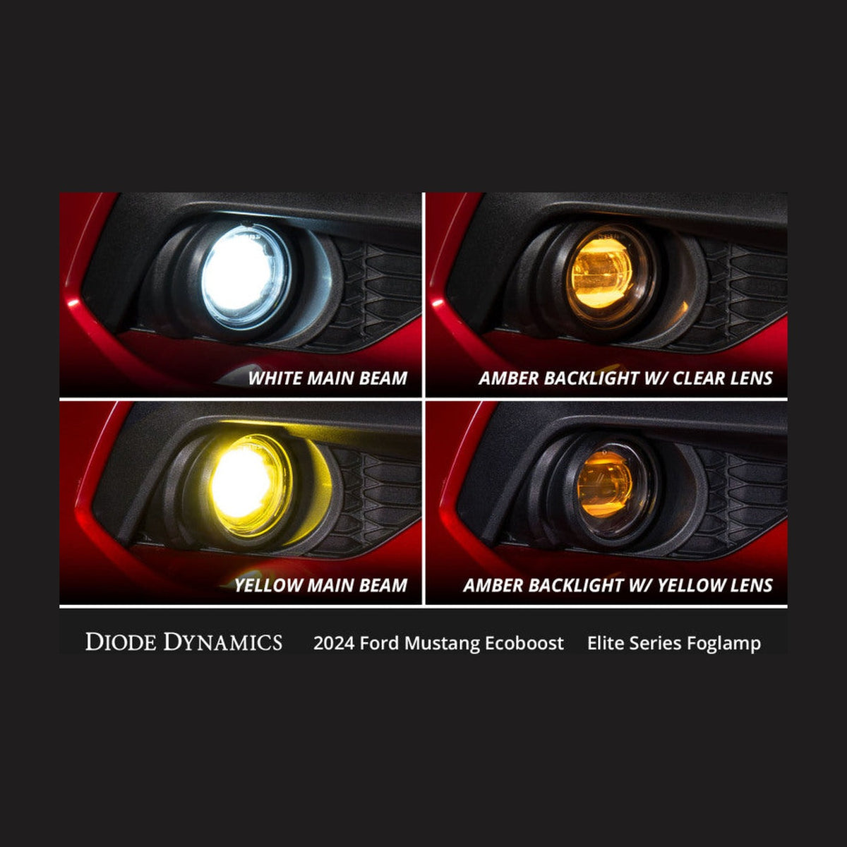 Diode Dynamics Diode Dynamics 2024 Ford Mustang GT Elite Series Add-On Fog Lamp Kit White