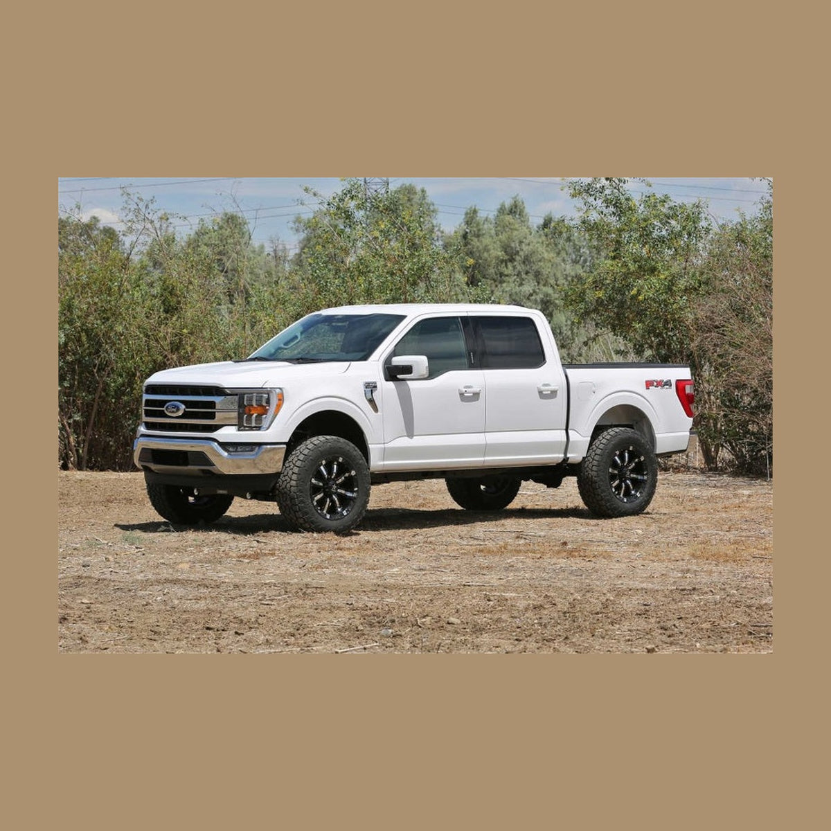 Fabtech Fabtech 2021+ Ford F150 4WD 6in Lift System - Rear 2.25 DL Shock, installed