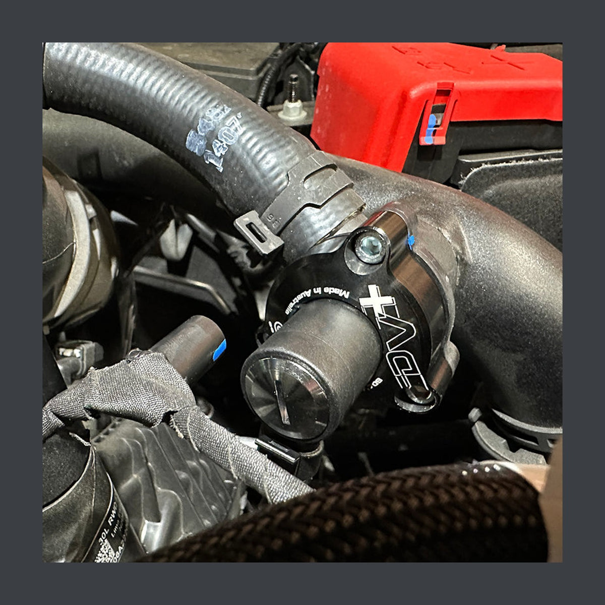 Go Fast Bits GFB Diverter Valve DV+ 15-23 Ford Mustang 2.3L EcoBoost / 2023 Ford Bronco Raptor/Ranger Raptor 3.0L, installed