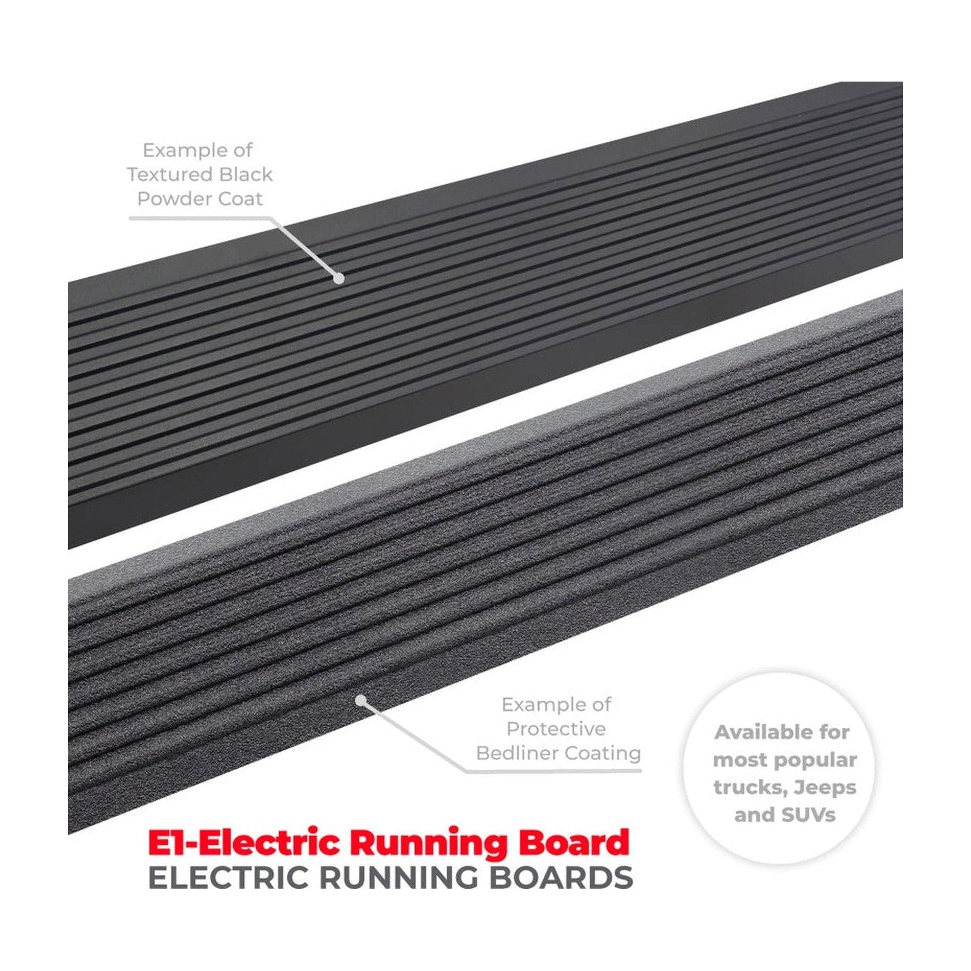 Go Rhino RealTruck 15-24 Ford F-150 CC 4dr VoltStep Electric Running Board Kit - Tex. Blk