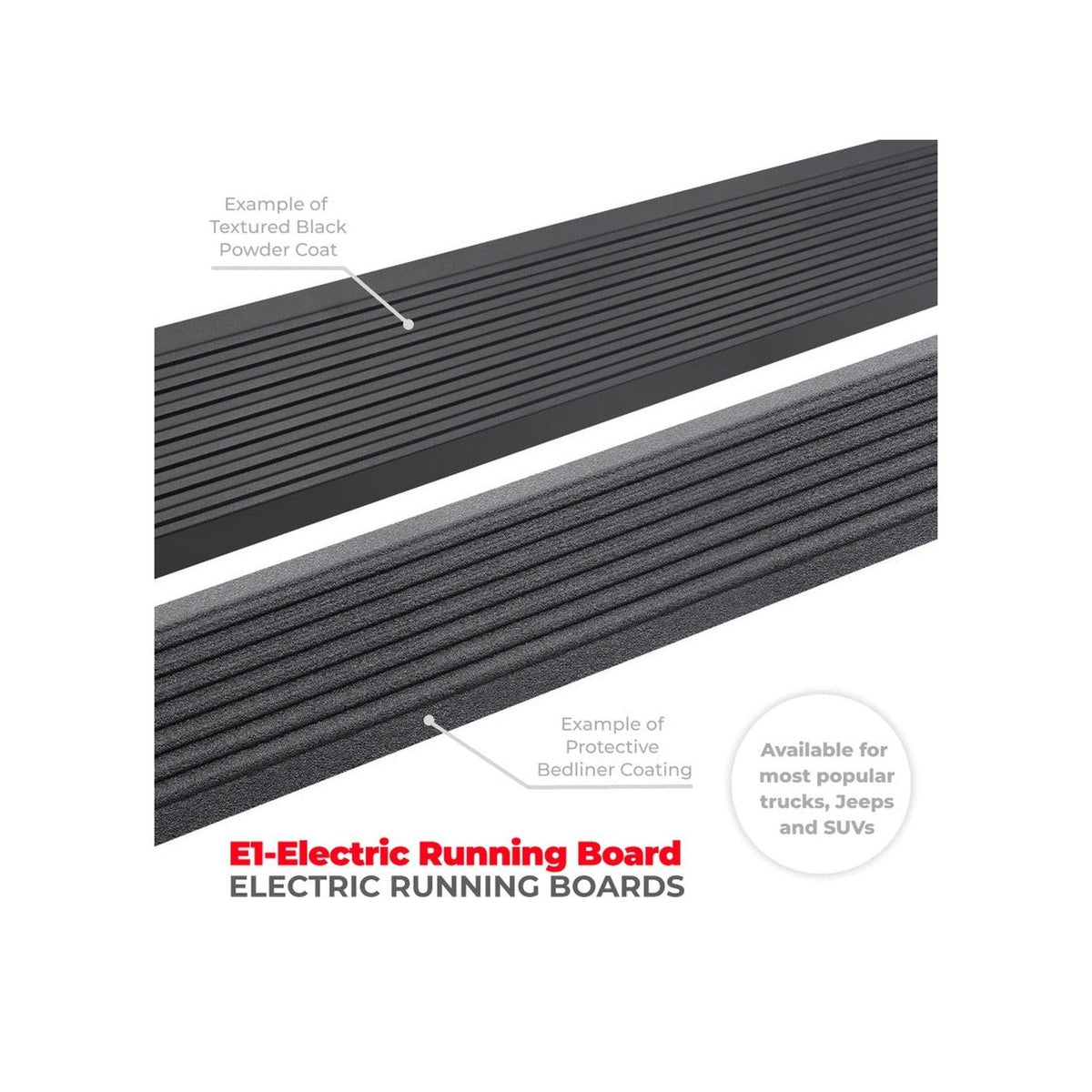 Go Rhino RealTruck 15-24 Ford F-150 CC 4dr VoltStep Electric Running Board Kit - Tex. Blk