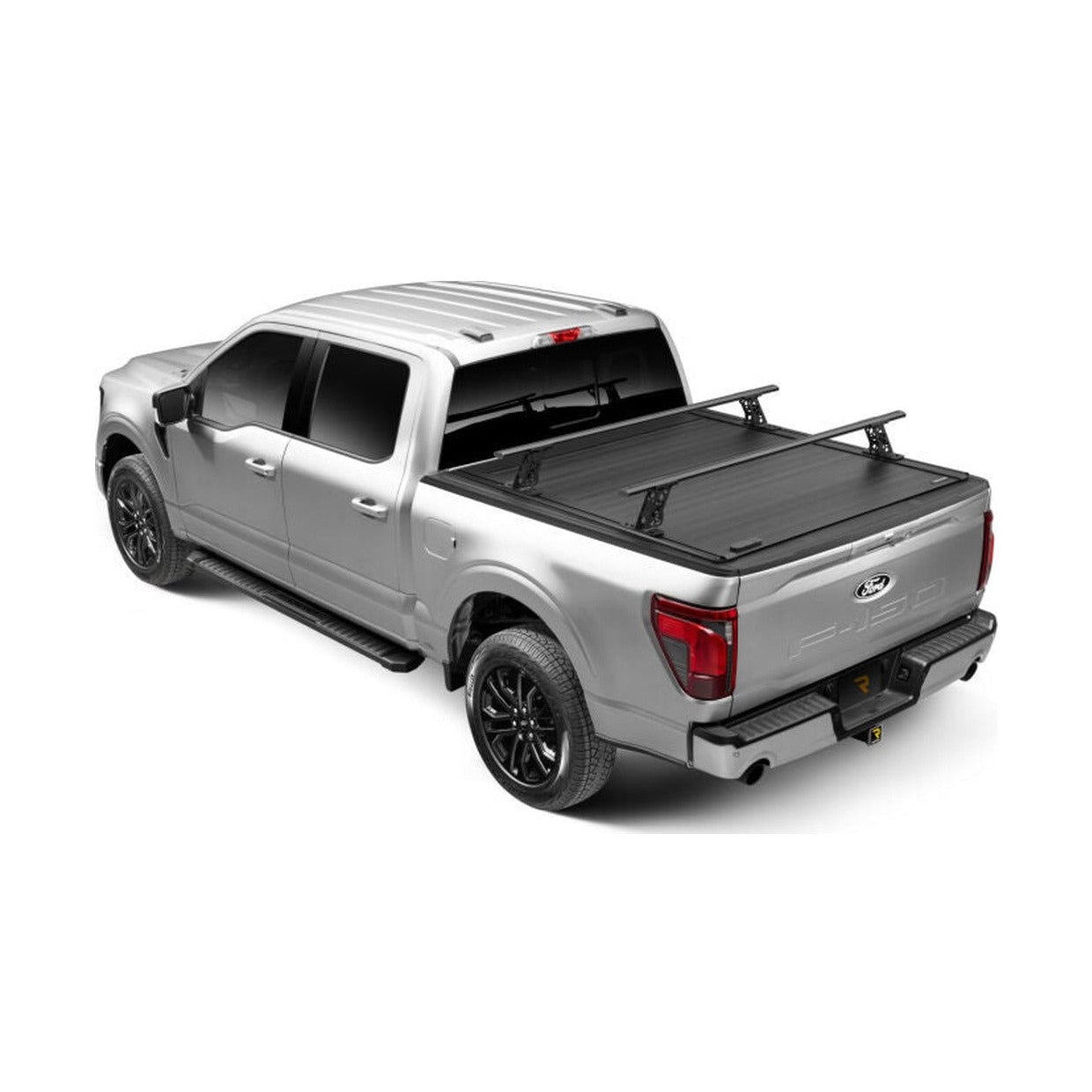 Go Rhino Go Rhino 15-22 Ford F-150 / 19-22 RAM 1500 / 07-21 Toyota Tundra XRS Cross Bars Kit - Tex. Blk, installed