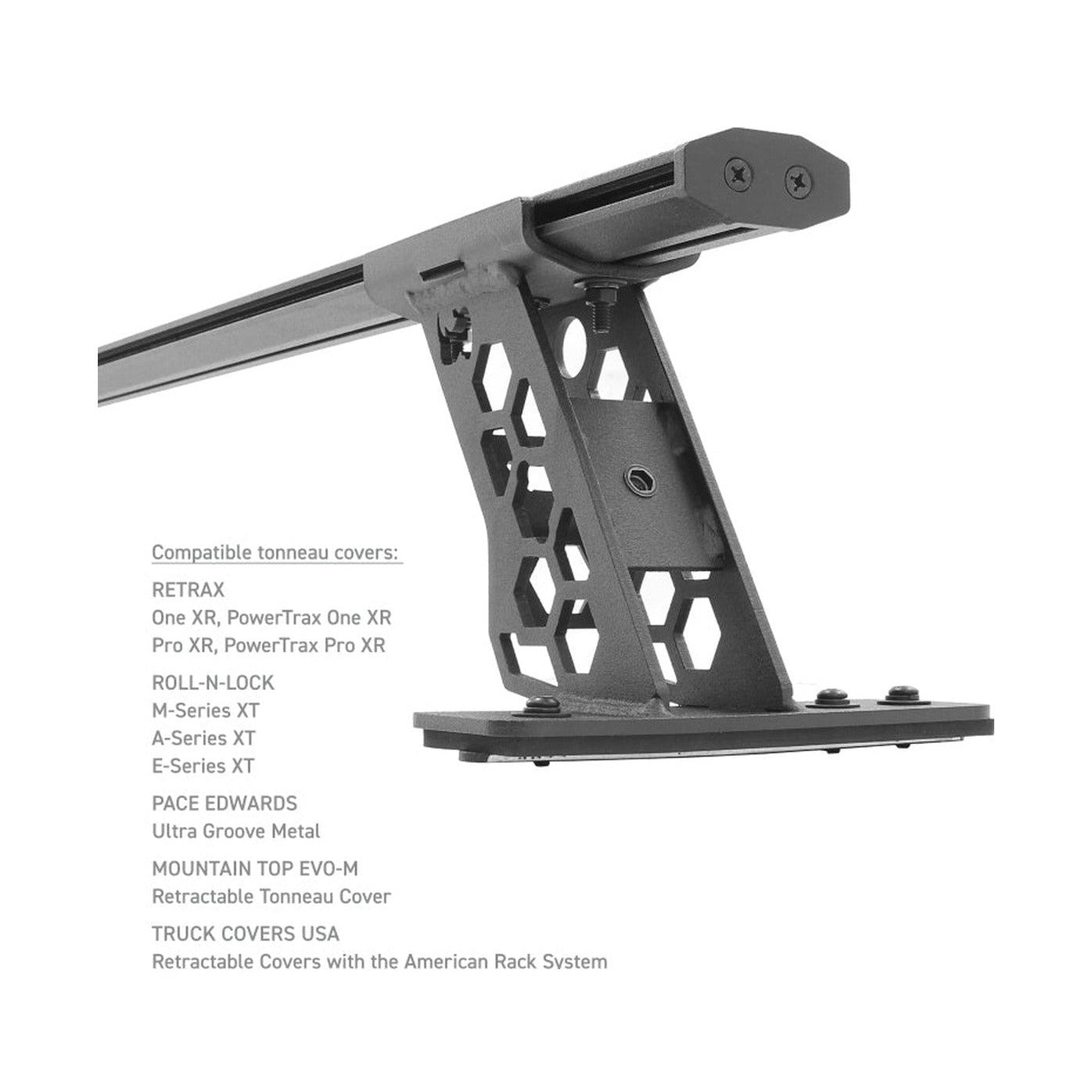 Go Rhino Go Rhino 15-22 Ford F-150 / 07-21 Toy. Tundra XRS Cross Bars Kit - Tex Blk (Attch Tonneau Cvr T-Trk)