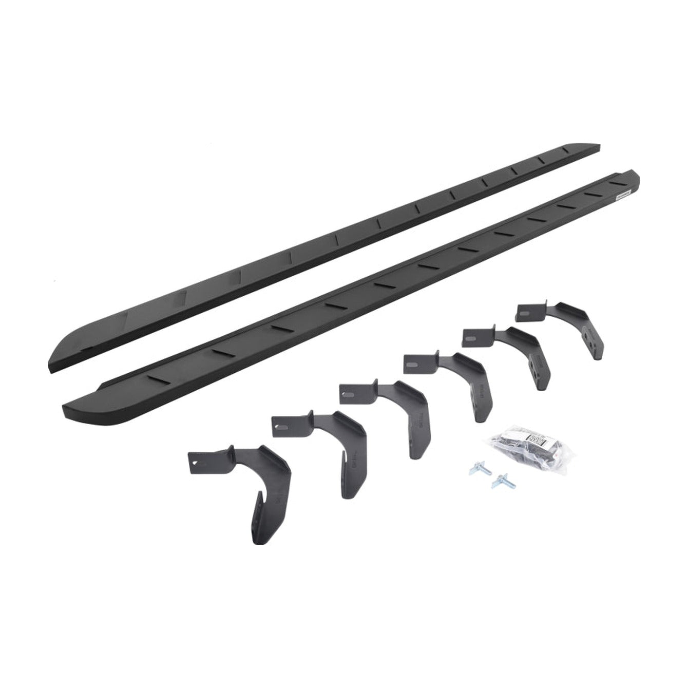 Go Rhino Go Rhino 04-14 Ford F-150 Super Crew 4DR RB10 Slim Running Boards Kit (Incl. Brackets) - Tex. Blk