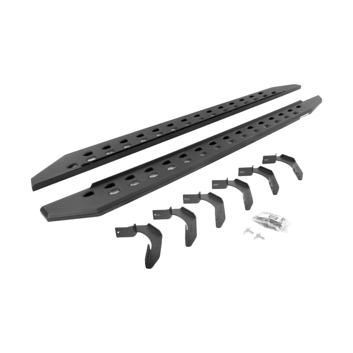 Go Rhino Go Rhino 04-14 Ford F-150 Super Crew 4DR RB20 Slim Running Boards Kit (Incl. Brackets) - Tex. Blk