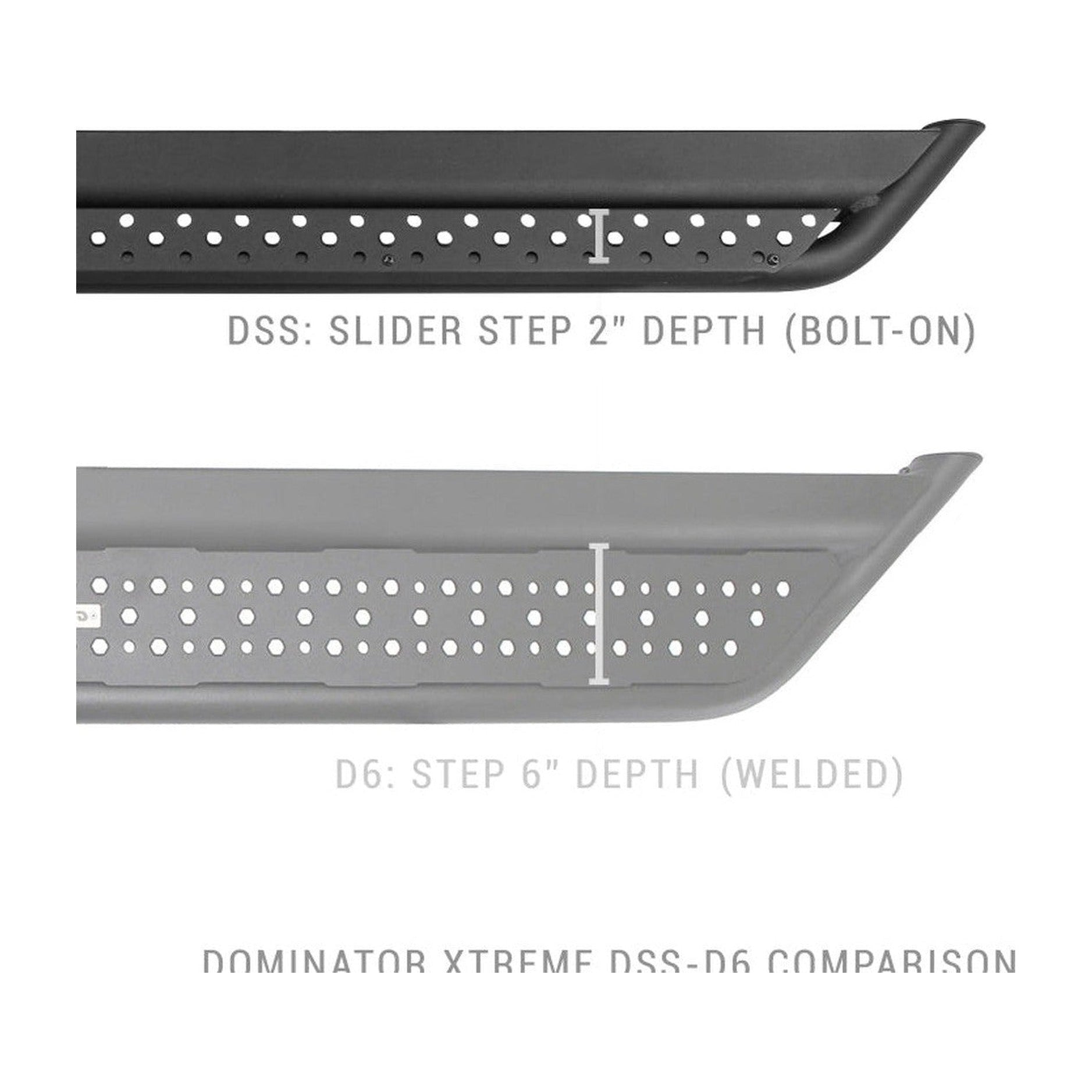 Go Rhino Go Rhino Dominator Extreme DSS Sliders - Tex Blk - 80in