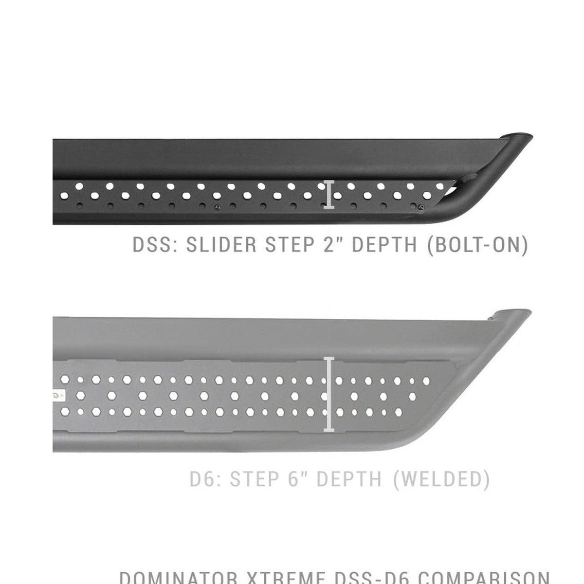 Go Rhino Go Rhino Dominator Extreme DSS Sliders - Tex Blk - 87in