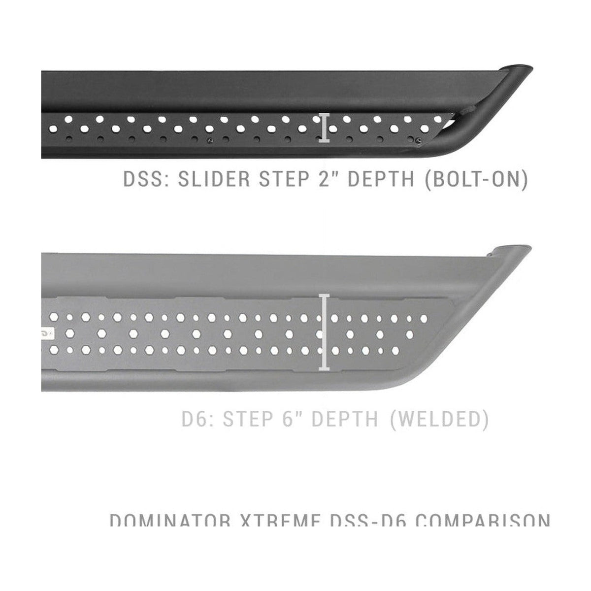 Go Rhino Go Rhino Dominator Extreme DSS Sliders - Tex Blk - 87in