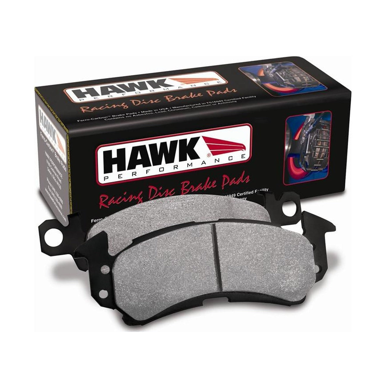 Hawk Performance Hawk 08-09 Mustang Bullitt/05-10 & 12-13 Mustang GT/05-13 Mustang V6 Blue 9012 Race Rear Brake Pads