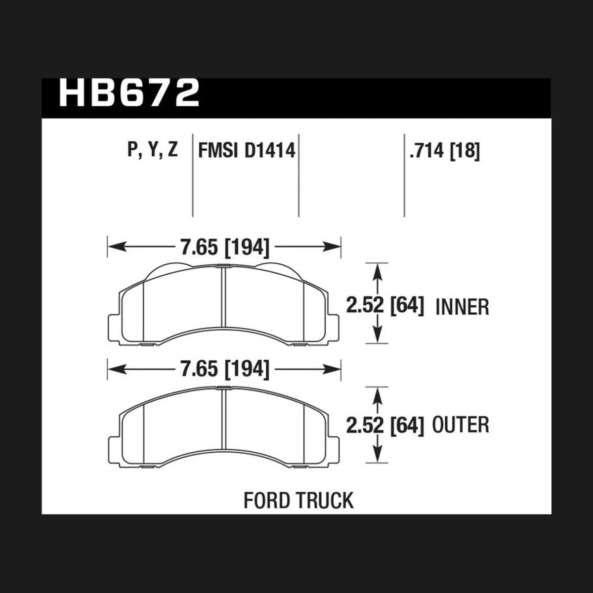 Hawk Performance Hawk 10-14 Ford F-150 Front Super Duty Brake Pads