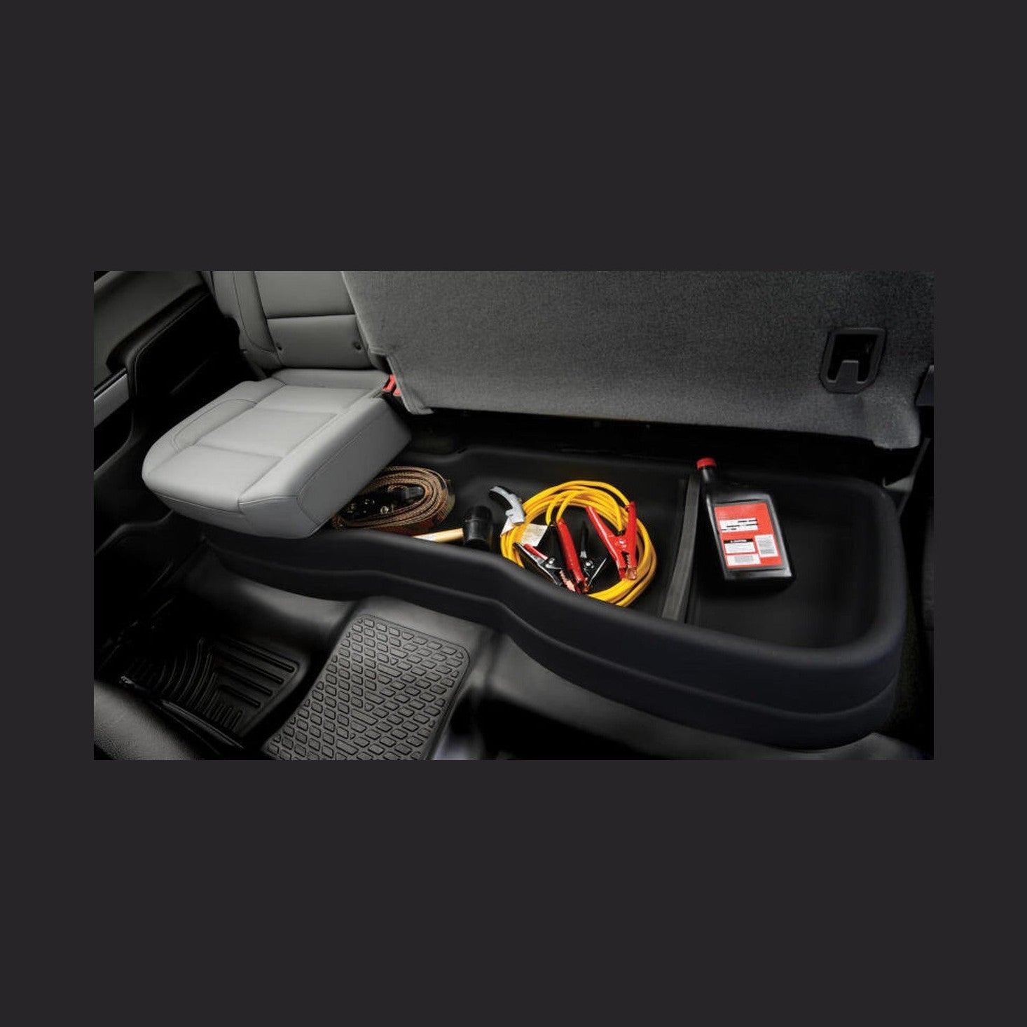 Husky Liners Husky Liners 09-12 Ford F-150 SuperCrew Cab Husky GearBox (w/o Factory Subwoofer), installed