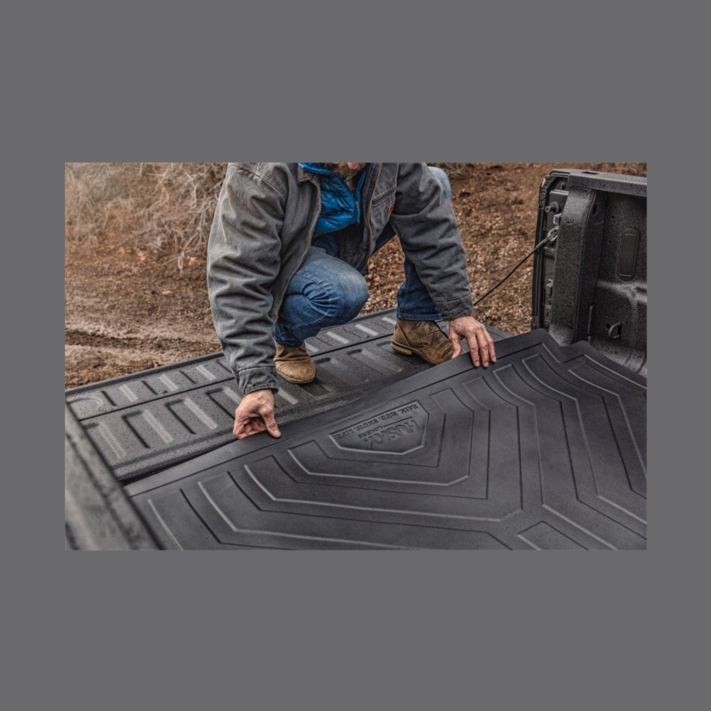 Husky Liners Husky Liners 15-23 Ford F-150 67.1 Bed Heavy Duty Bed Mat, installed