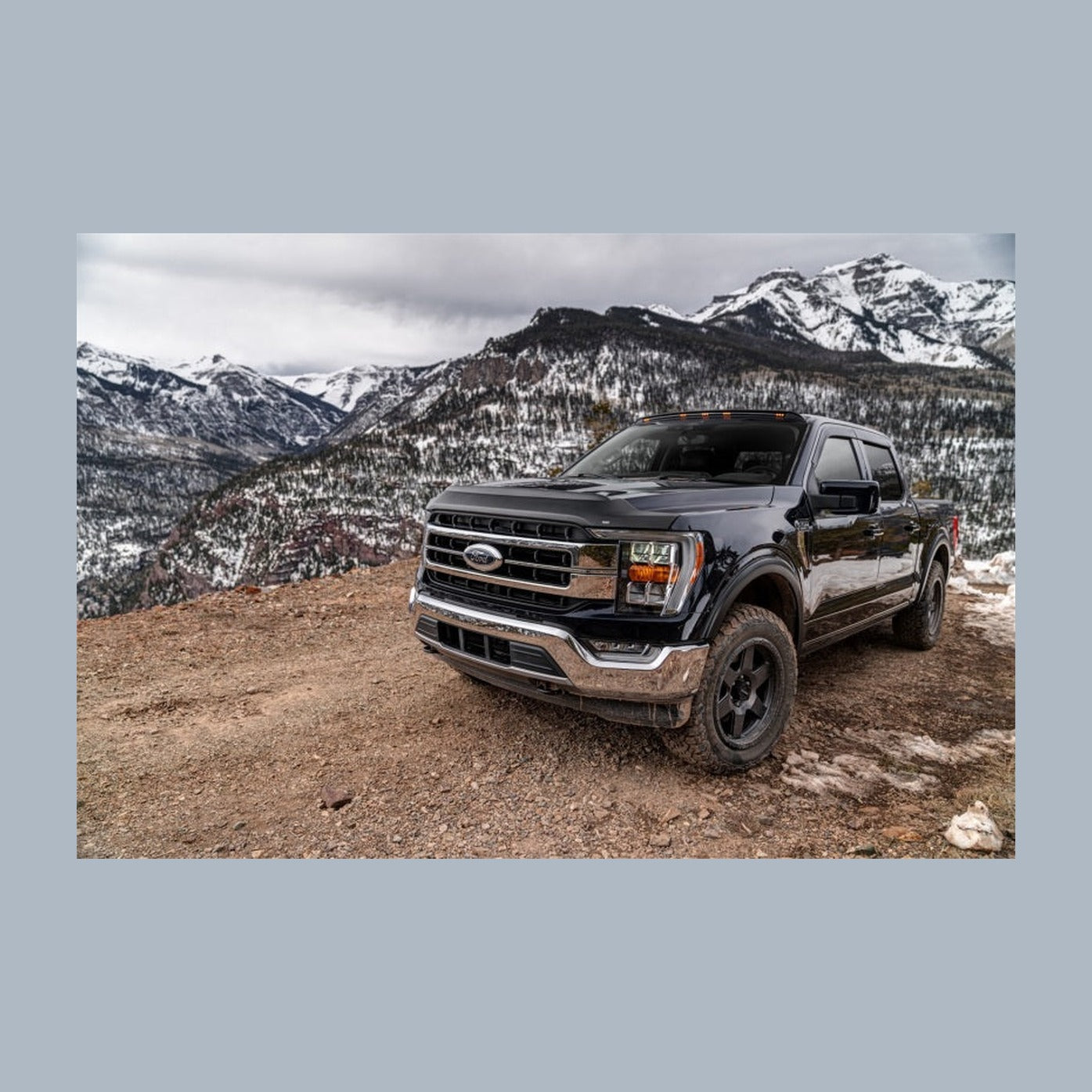 Husky Liners Husky Liners 15-20 Ford F-150 Excl. Raptor Aeroskin II Low Profile - Tex. Black, installed