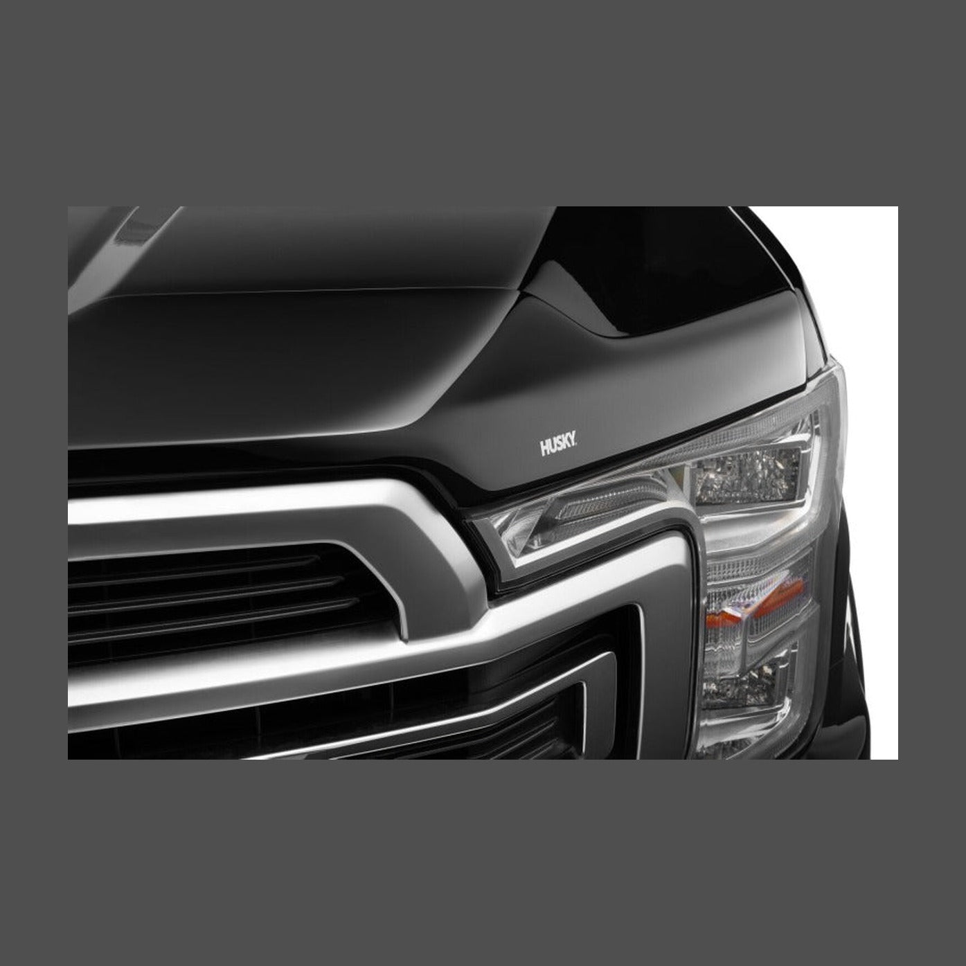 Husky Liners Husky Liners 15-20 Ford F-150 (Excl. Raptor) Aeroskin Hood Protector - Smoke, installed