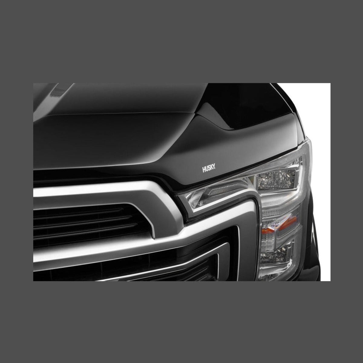 Husky Liners Husky Liners 15-20 Ford F-150 (Excl. Raptor) Aeroskin Hood Protector - Smoke, installed