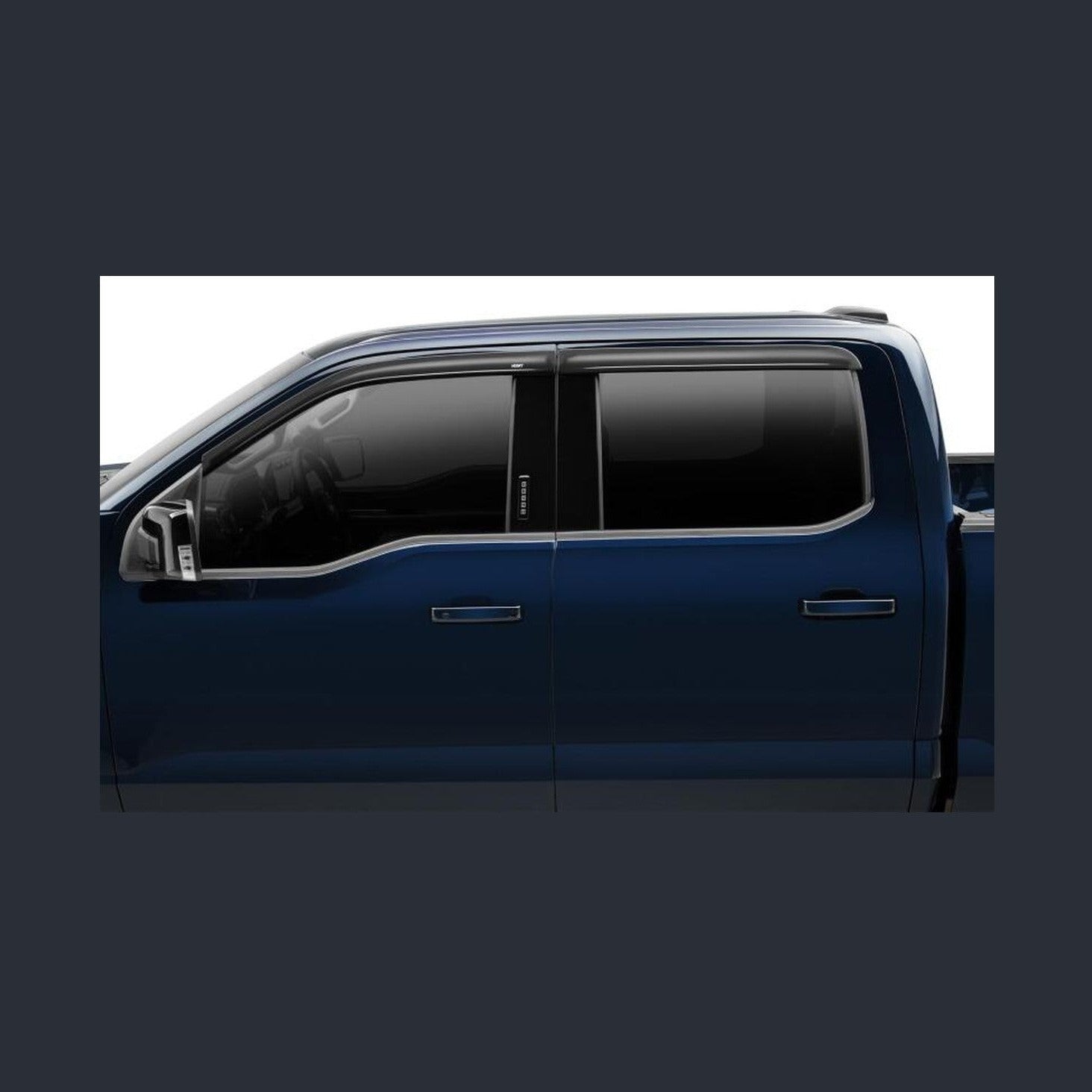 Husky Liners Husky Liners 04-14 Ford F-150 Supercab Ventvisor Low Profile (4pc) - Smoke, installed