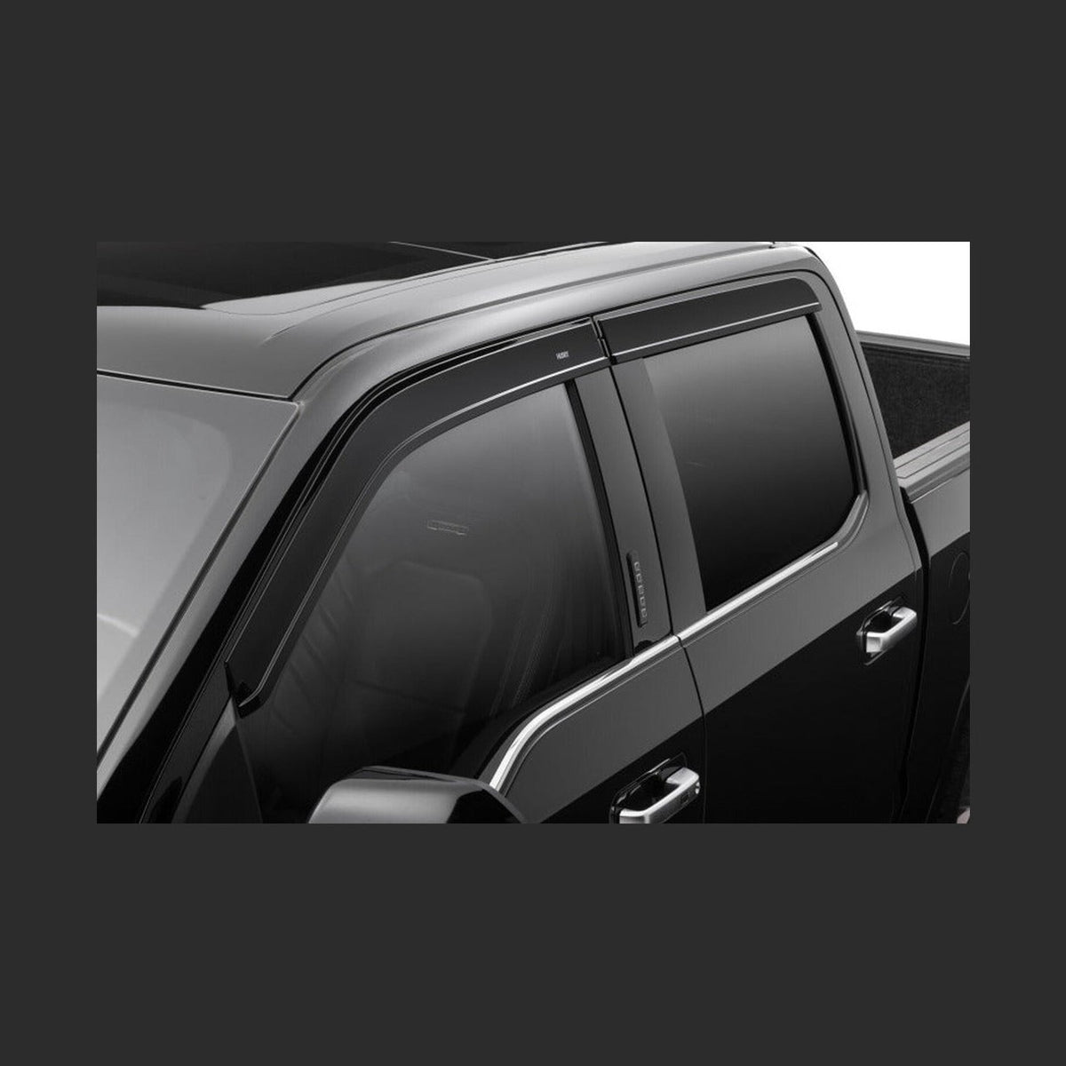 Husky Liners Husky Liners 15-24 Ford F-150 (Incl. Raptor/Lightning) Ventvisor Low Profile (4pc) - Smoke, installed