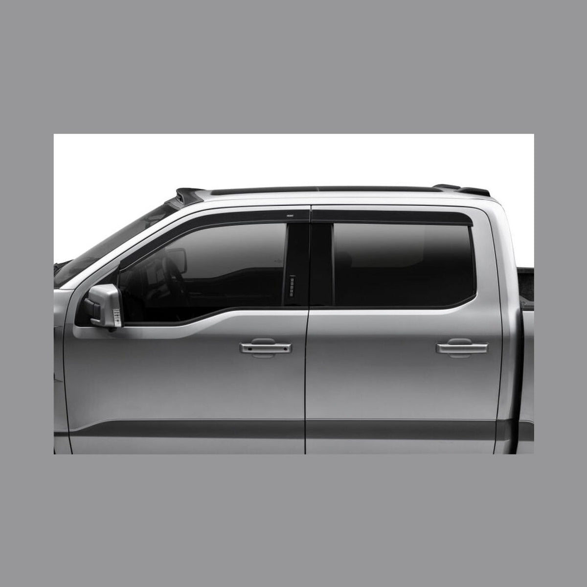 Husky Liners Husky Liners 15-24 Ford F-150 (Incl. Raptor/Lightning) Ventvisor Low Profile (4pc) - Smoke, installed