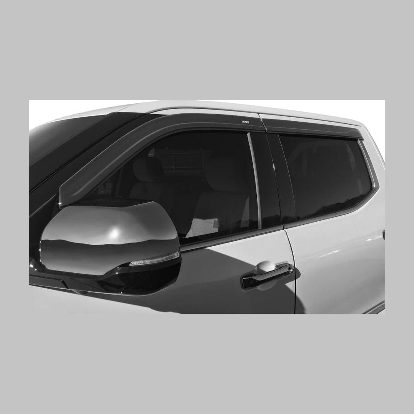 Husky Liners Husky Liners 15-24 Ford F-150 Supercab (Incl. Raptor) Ventvisor Low Profile (4pc) - Smoke, installed