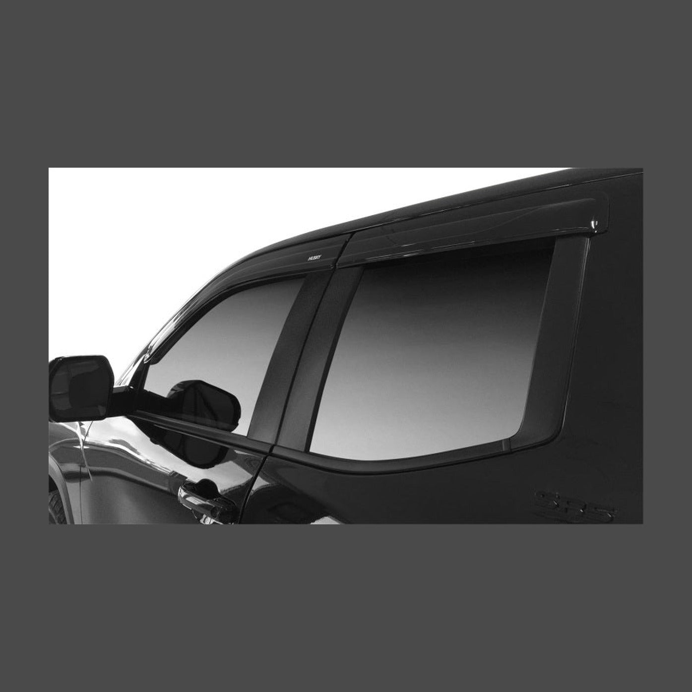 Husky Liners Husky Liners 15-24 Ford F-150 Supercab (Incl. Raptor) Ventvisor Low Profile (4pc) - Smoke, installed