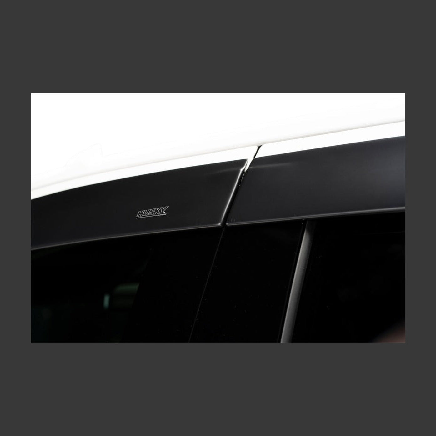 Husky Liners Husky Liners 09-14 Ford F-150 SuperCrew Ventvisor Low Profile 4pc - Matte Black, installed