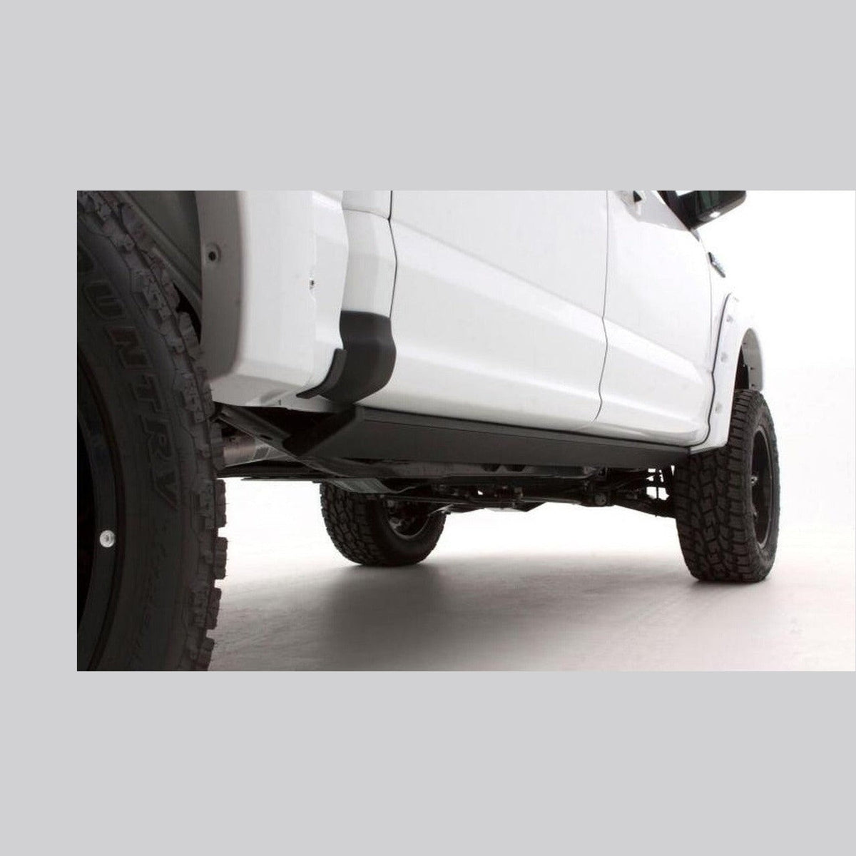 Husky Liners Husky Liners 09-14 Ford F-150 CC Trail Armor Rocker Panel & Sill Plate Cover (4pc) - Tex. Blk, installed