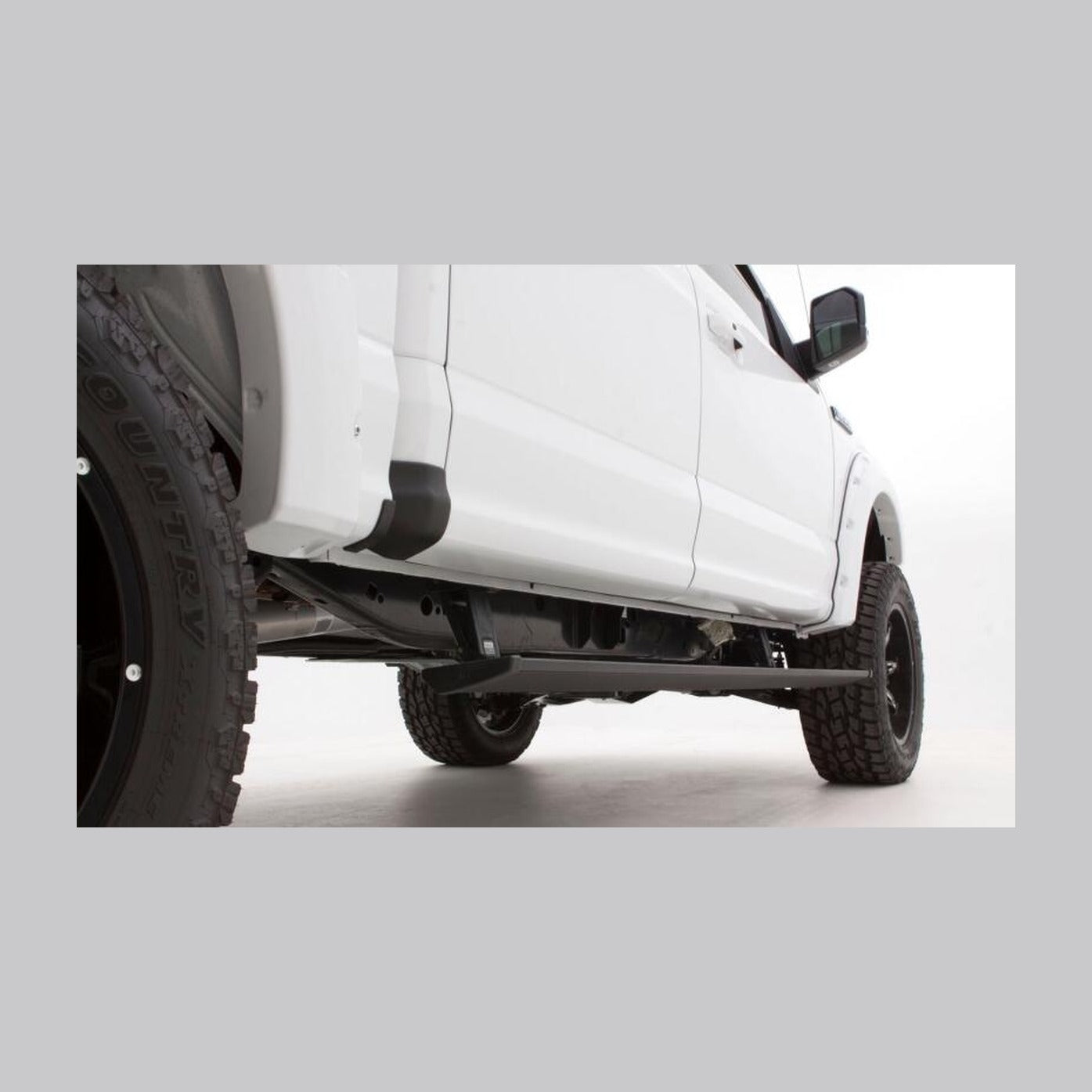 Husky Liners Husky Liners 09-14 Ford F-150 Supercab Trail Armor Rocker Panel & Sill Plate Cover (4pc) - Tex. Blk, installed