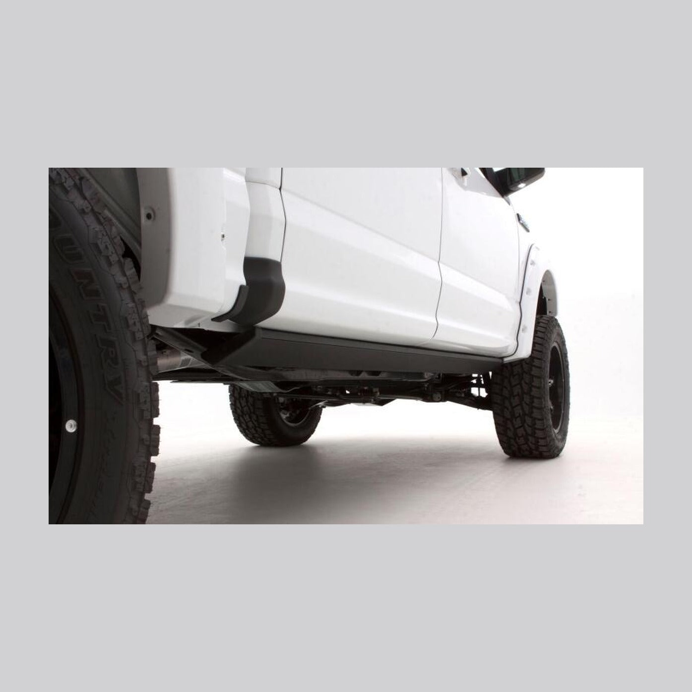 Husky Liners Husky Liners 09-14 Ford F-150 Supercab Trail Armor Rocker Panel & Sill Plate Cover (4pc) - Tex. Blk, installed